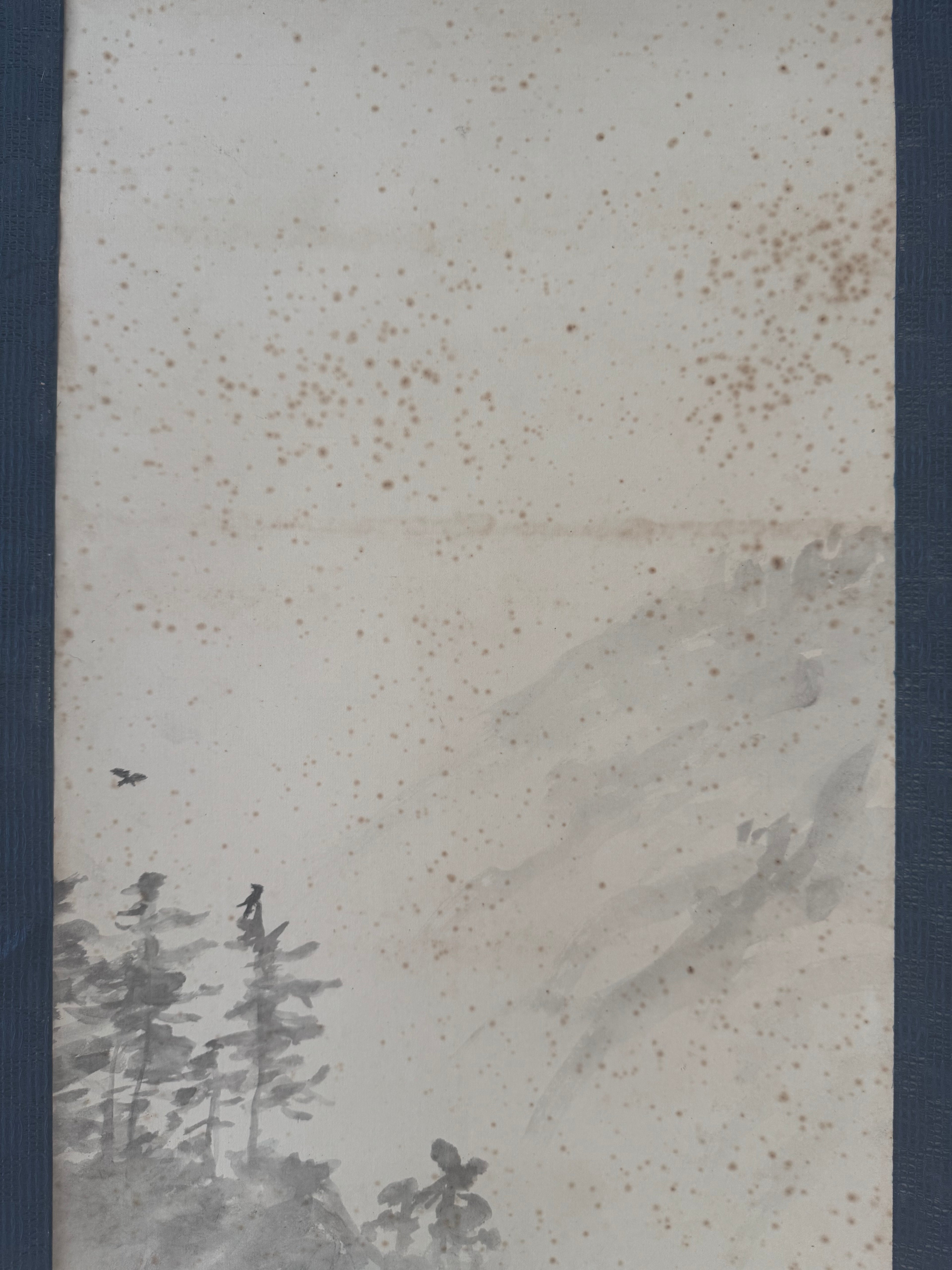Japanese Horse Painting Scroll, Vintage Kakemono Girl on Horseback, Asian Wall Art, Antique Ink Painting
