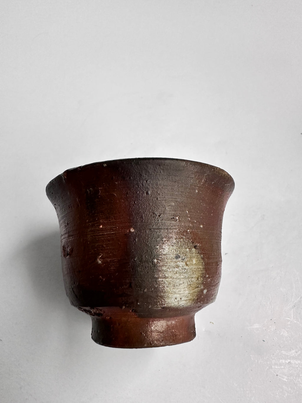 Complete Vintage Bizen Tea Set with Tomobako | Sangiri, Botamochi & Ishihaze Fire Marks | Handmade Japanese Pottery