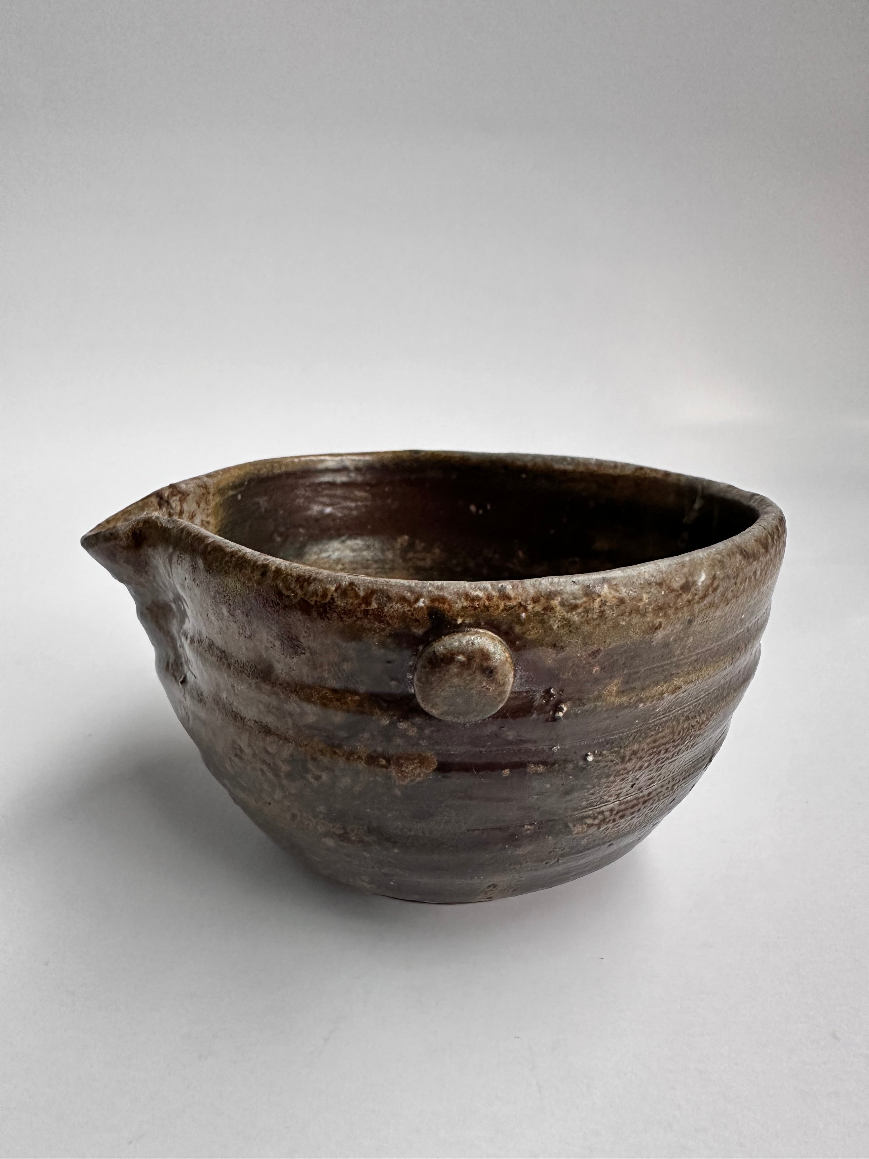 Complete Vintage Bizen Tea Set with Tomobako | Sangiri, Botamochi & Ishihaze Fire Marks | Handmade Japanese Pottery