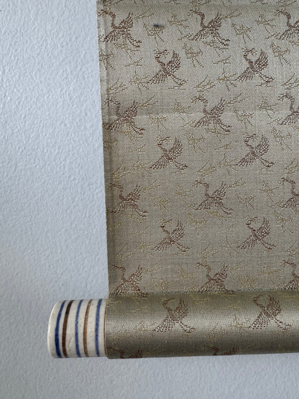 Crane & Tortoise Longevity | Japanese Calligraphy Kakemono | Showa Era Birthday Gift Scroll