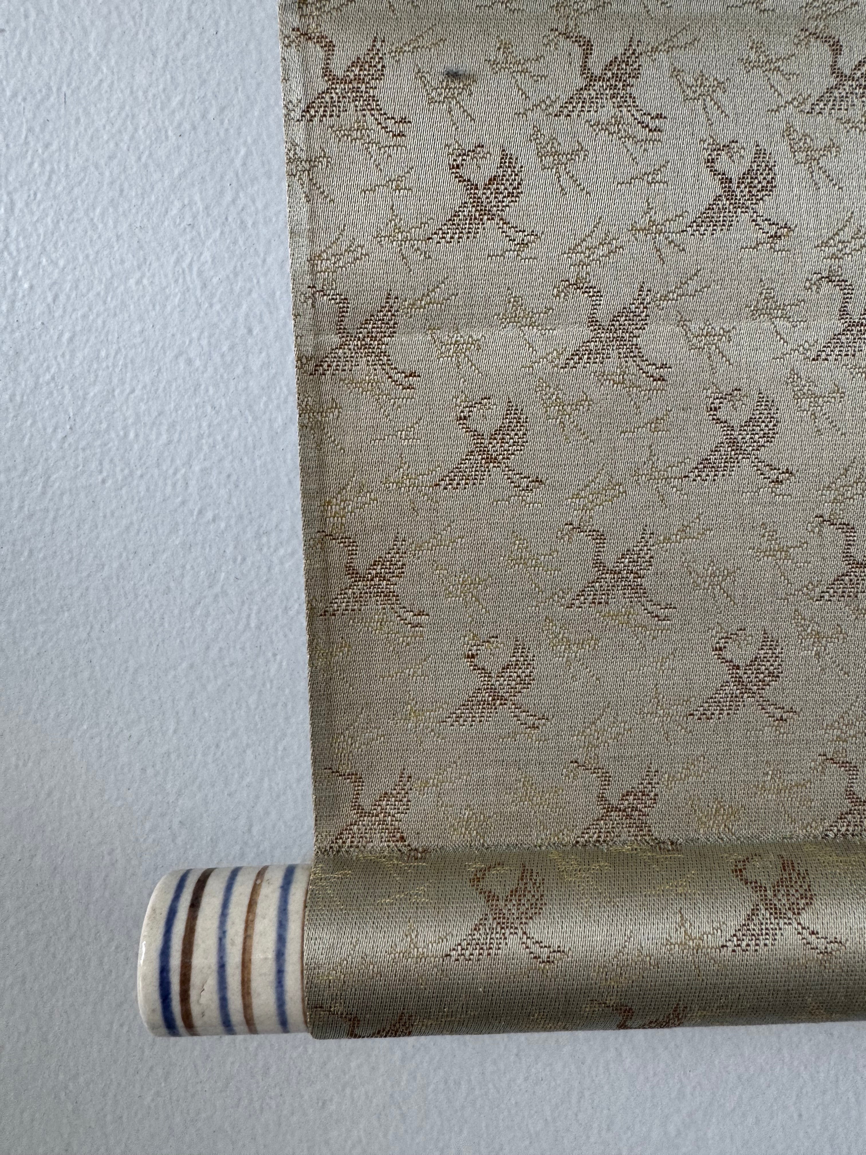 Crane & Tortoise Longevity | Japanese Calligraphy Kakemono | Showa Era Birthday Gift Scroll