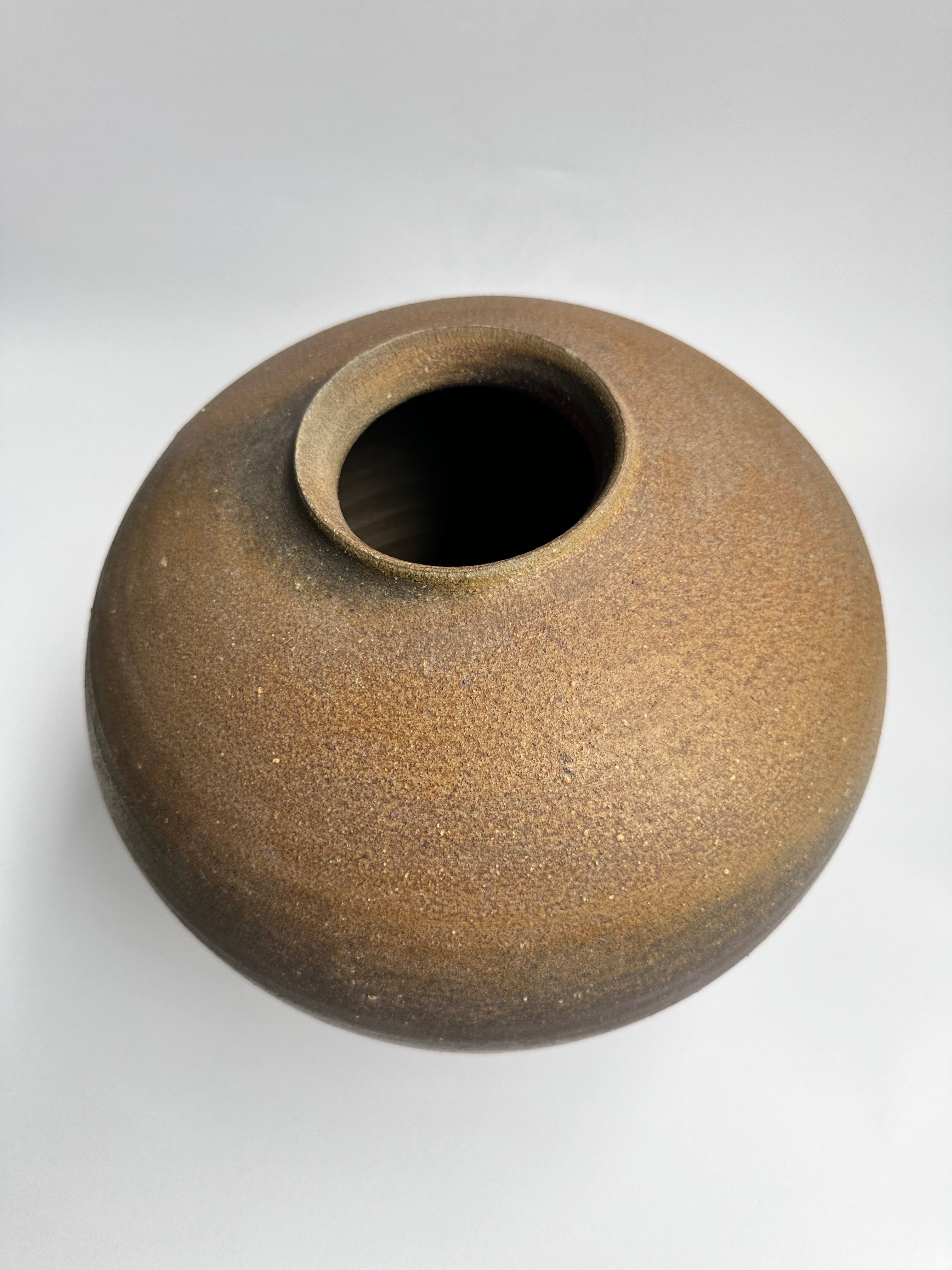 Large Japanese Bizen Ware Vase | Natural Ash Glaze & Wood-Fired Surface