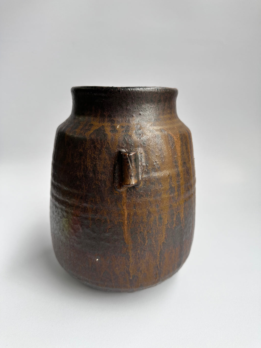 Large Japanese Bizen Flower Vase | Wood-Fired Pottery with Natural Flame Patterns | Chikoyaki
