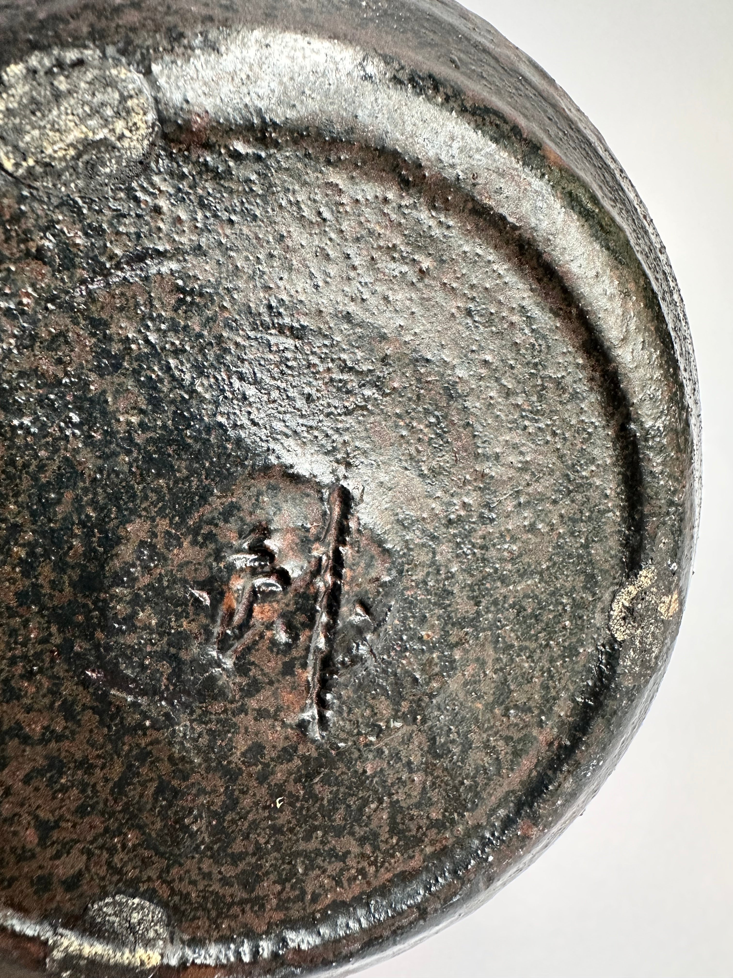 Large Japanese Bizen Flower Vase | Wood-Fired Pottery with Natural Flame Patterns | Chikoyaki