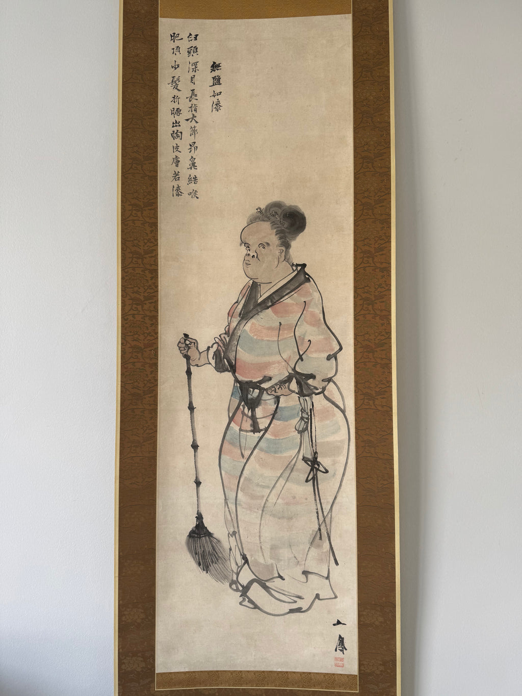 Lady Wuyan – The Wise Ugly Queen | Rare Japanese Figure Painting | Attributed Mori Ippō Shijō School