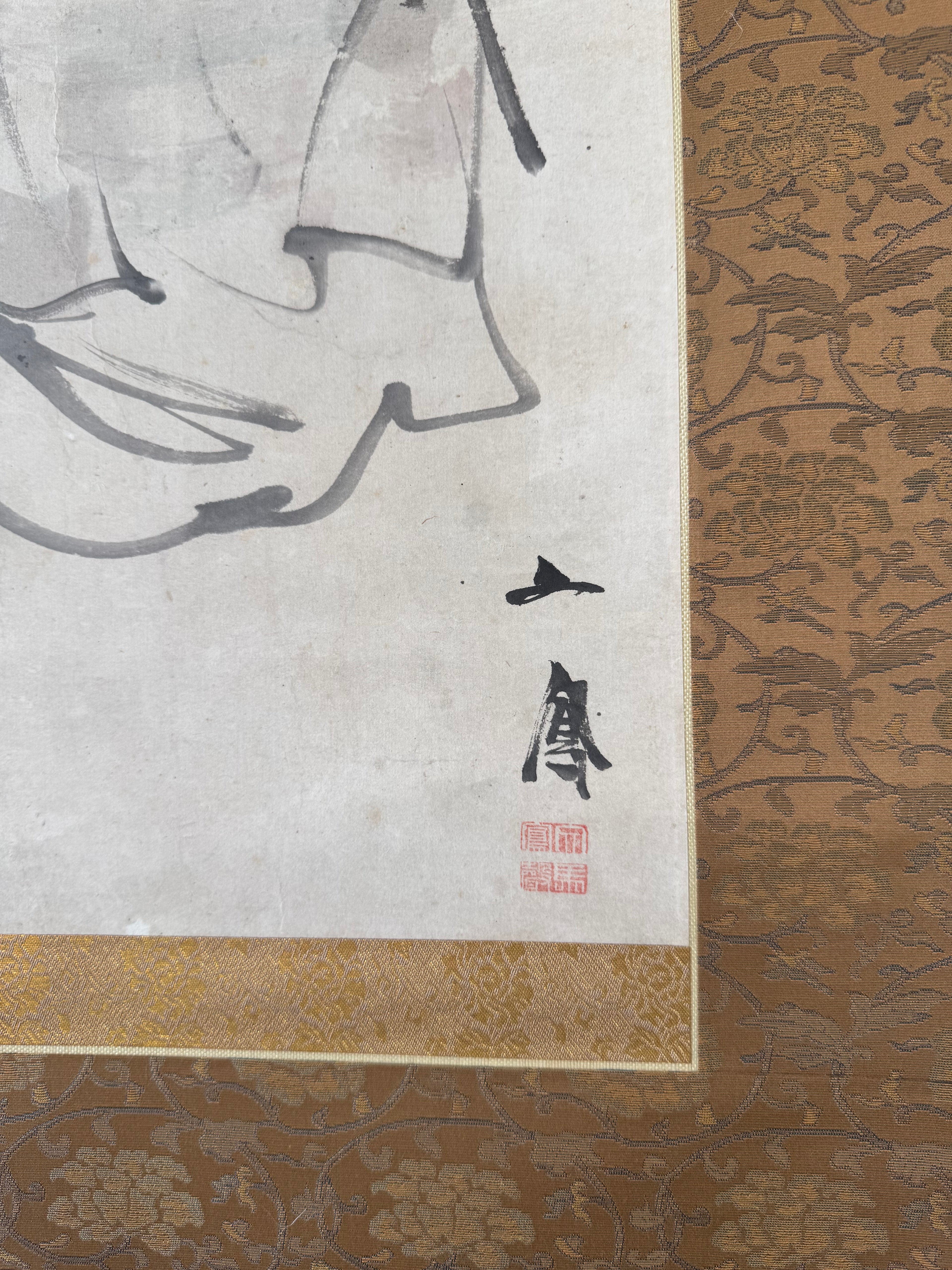 Lady Wuyan – The Wise Ugly Queen | Rare Japanese Figure Painting | Attributed Mori Ippō Shijō School
