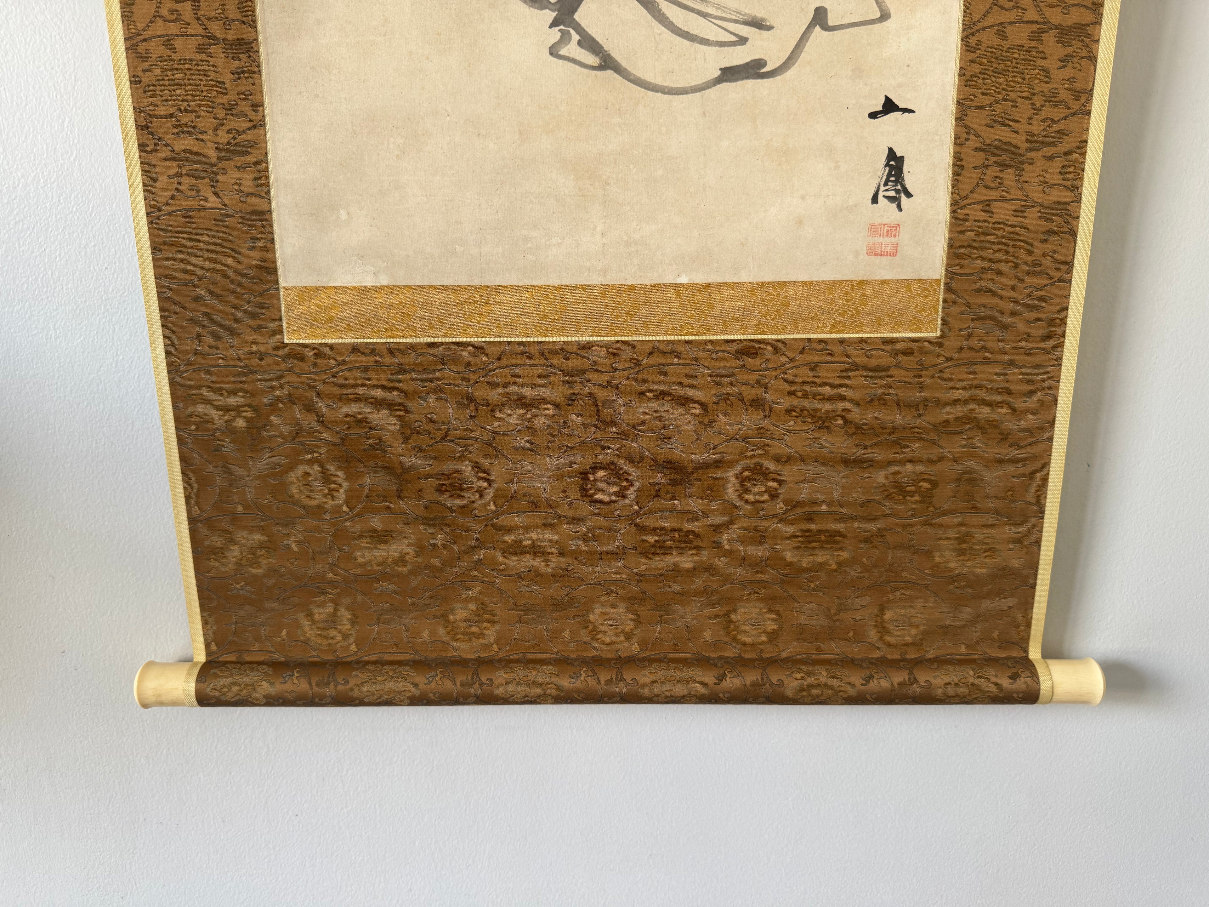 Lady Wuyan – The Wise Ugly Queen | Rare Japanese Figure Painting | Attributed Mori Ippō Shijō School