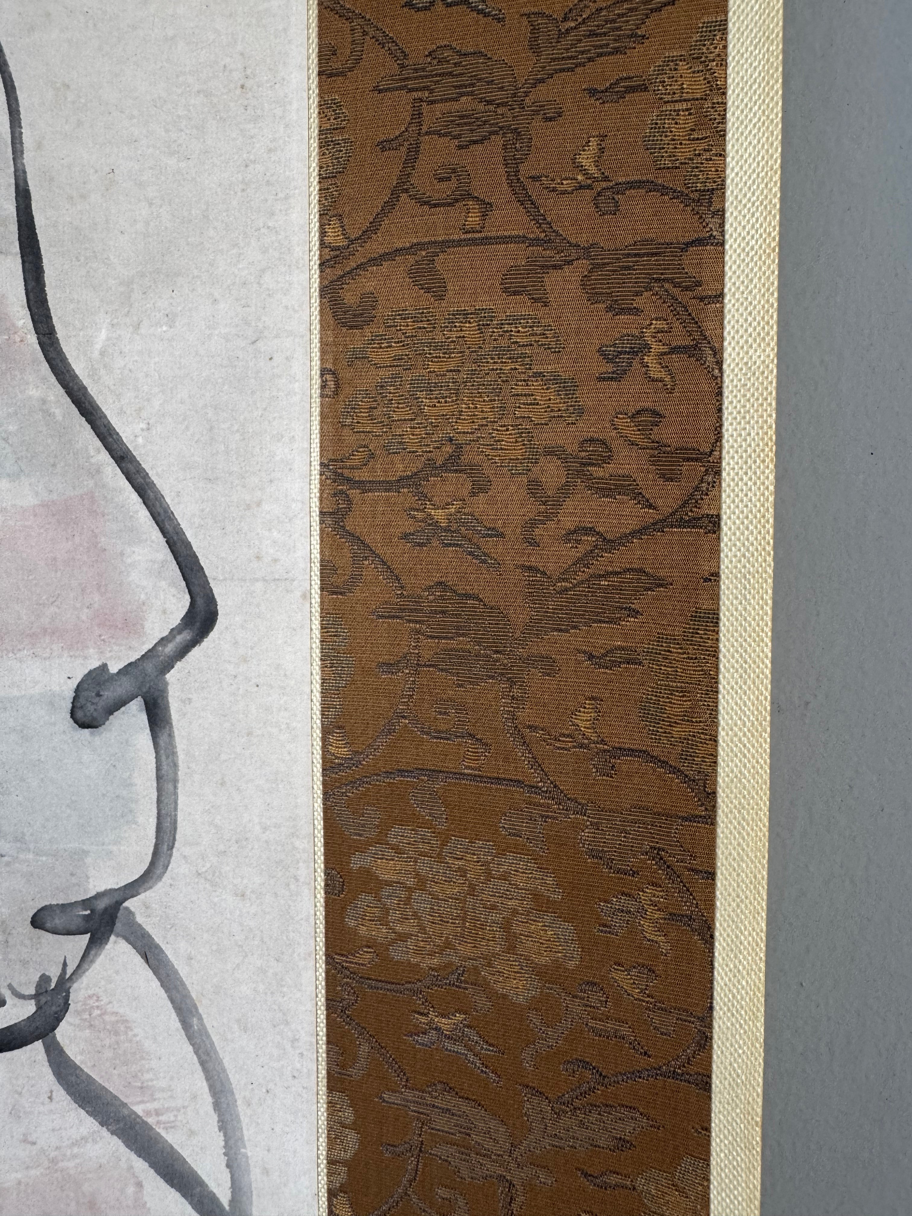 Lady Wuyan – The Wise Ugly Queen | Rare Japanese Figure Painting | Attributed Mori Ippō Shijō School