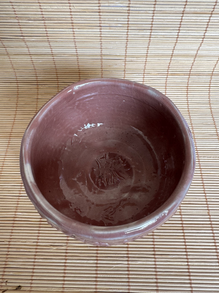 Vintage Oni Hagi Chawan – Handcrafted Japanese Hagi-Yaki Tea Bowl, Wabi-Sabi Ceramic Art