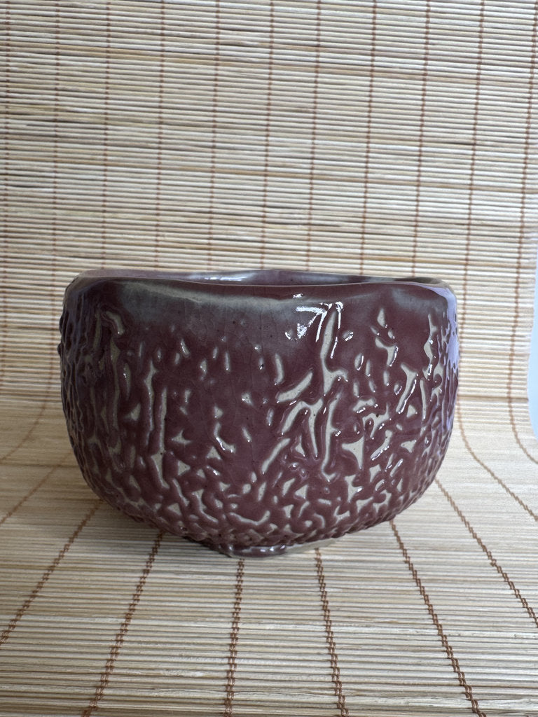 Vintage Oni Hagi Chawan – Handcrafted Japanese Hagi-Yaki Tea Bowl, Wabi-Sabi Ceramic Art