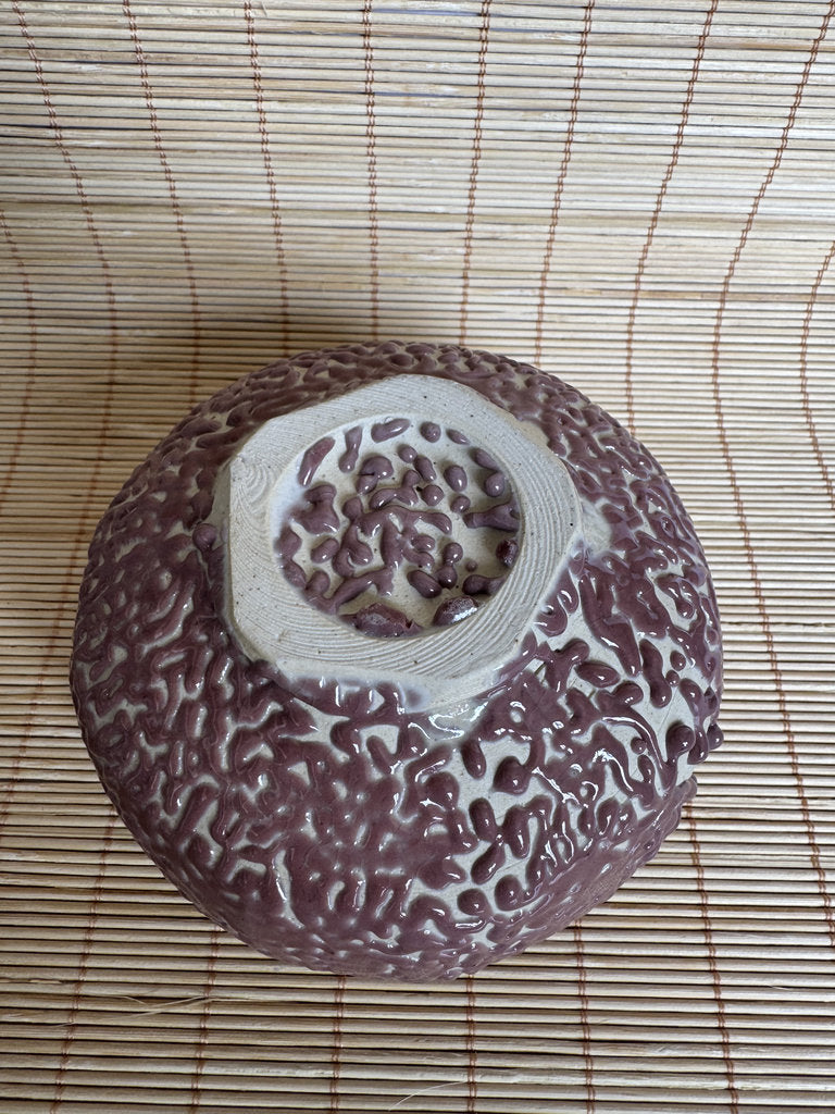 Vintage Oni Hagi Chawan – Handcrafted Japanese Hagi-Yaki Tea Bowl, Wabi-Sabi Ceramic Art