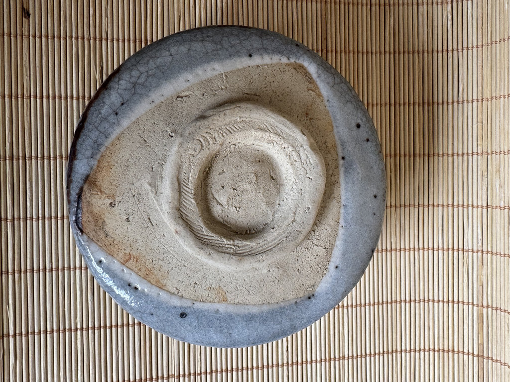 Hagi Yaki Chawan Tea Bowl | Showa Studio | Nana-bake Crazing | Iron Rim | Yamaguchi