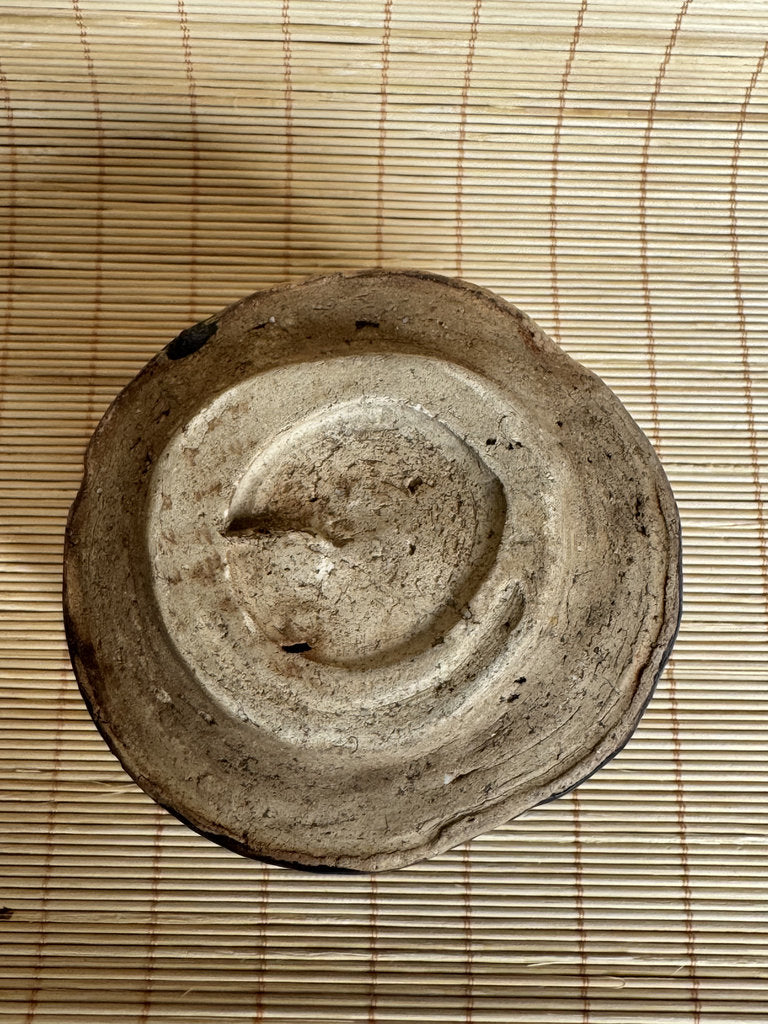 Kuro-Oribe Chawan Tea Bowl | Showa Studio | Half Black Iron Glaze | Furuta Aesthetic