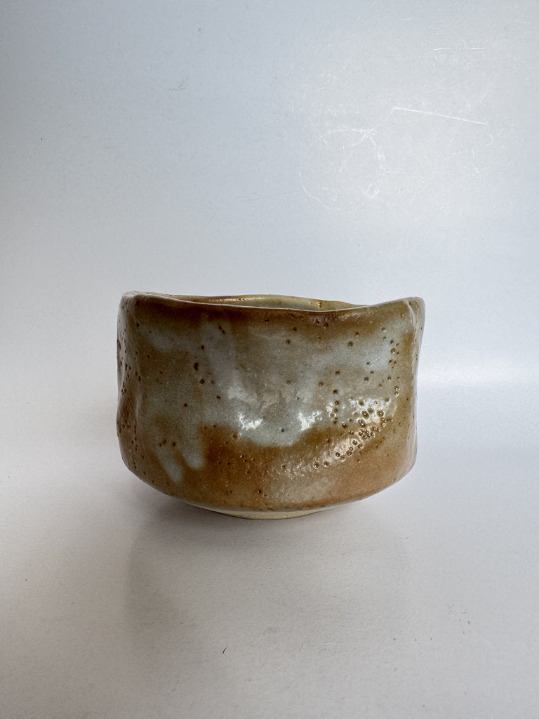 Studio Chawan 1989 | Natural Ash Glaze | Showa–Heisei Year | Dated Artist Cipher