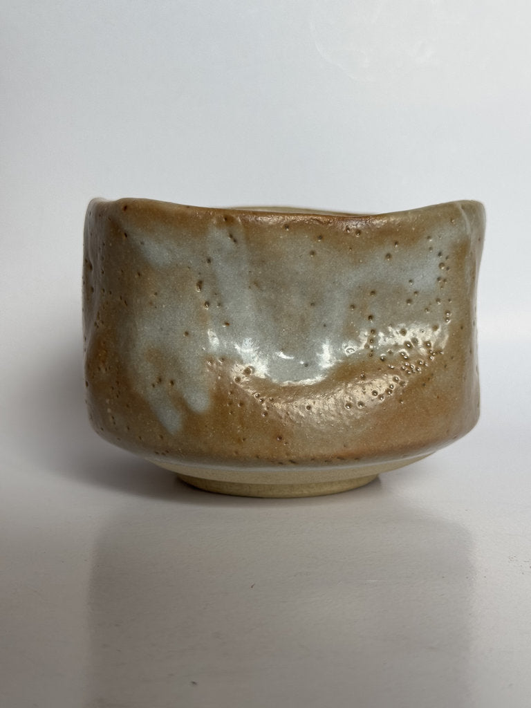 Studio Chawan 1989 | Natural Ash Glaze | Showa–Heisei Year | Dated Artist Cipher