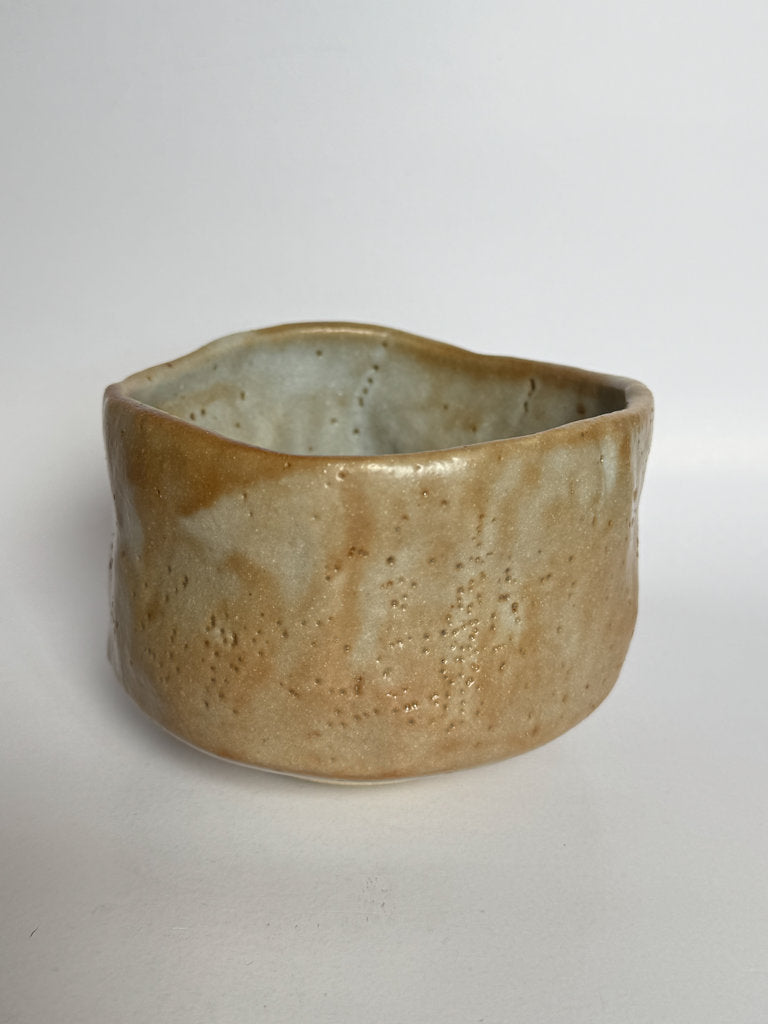 Studio Chawan 1989 | Natural Ash Glaze | Showa–Heisei Year | Dated Artist Cipher