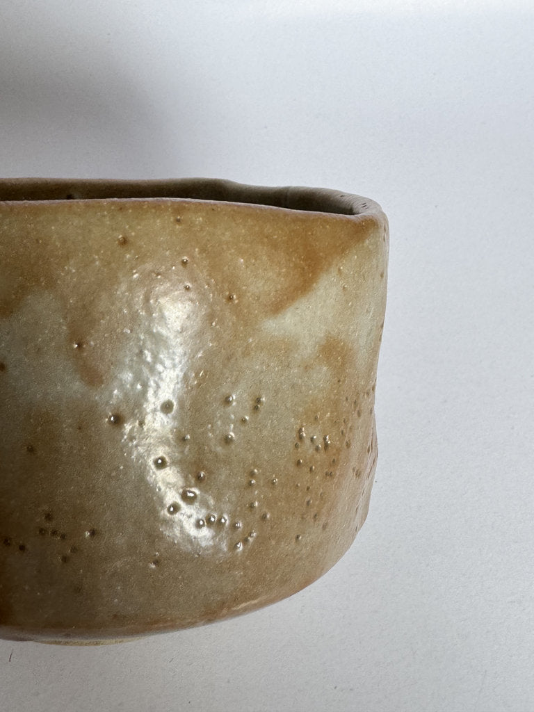 Studio Chawan 1989 | Natural Ash Glaze | Showa–Heisei Year | Dated Artist Cipher