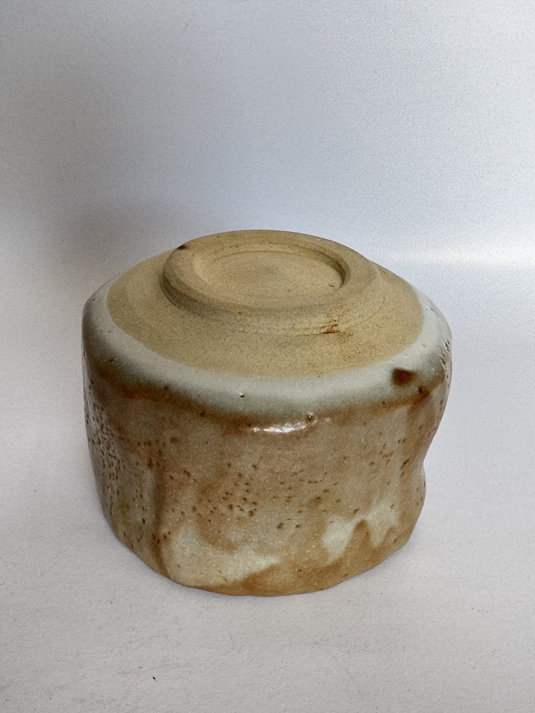 Studio Chawan 1989 | Natural Ash Glaze | Showa–Heisei Year | Dated Artist Cipher