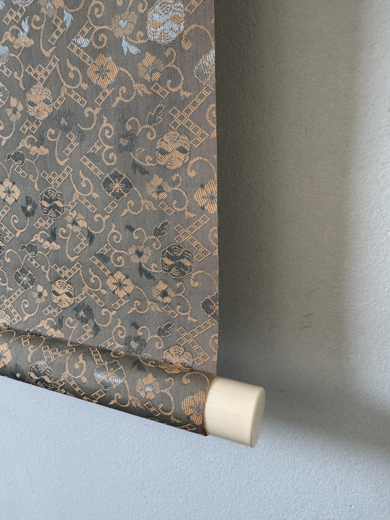 Vintage Japanese Kobai Red Plum Blossom Zenga Scroll Painting