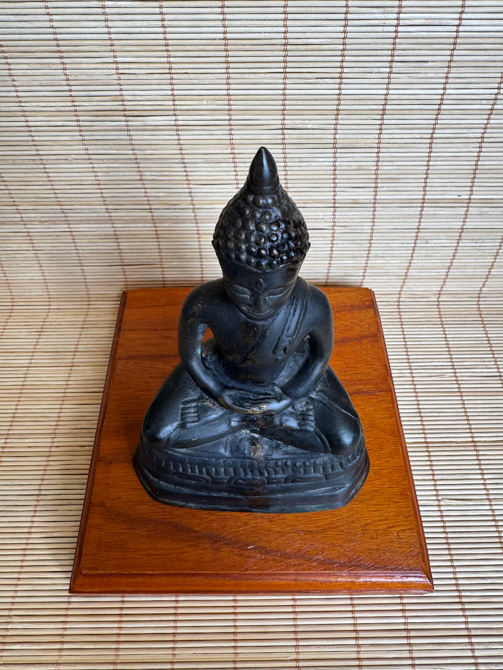 Antique Thai Bronze Buddha Shakyamuni | Dhyana Meditation Mudra | Rattanakosin Style | Flame Ushnisha | Ex-Japan Collection | 19th–Early 20th C