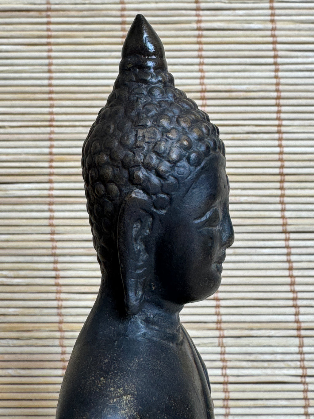 Antique Thai Bronze Buddha Shakyamuni | Dhyana Meditation Mudra | Rattanakosin Style | Flame Ushnisha | Ex-Japan Collection | 19th–Early 20th C