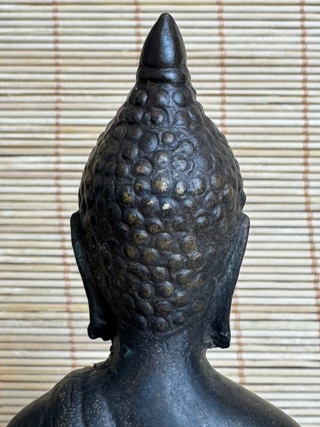 Antique Thai Bronze Buddha Shakyamuni | Dhyana Meditation Mudra | Rattanakosin Style | Flame Ushnisha | Ex-Japan Collection | 19th–Early 20th C