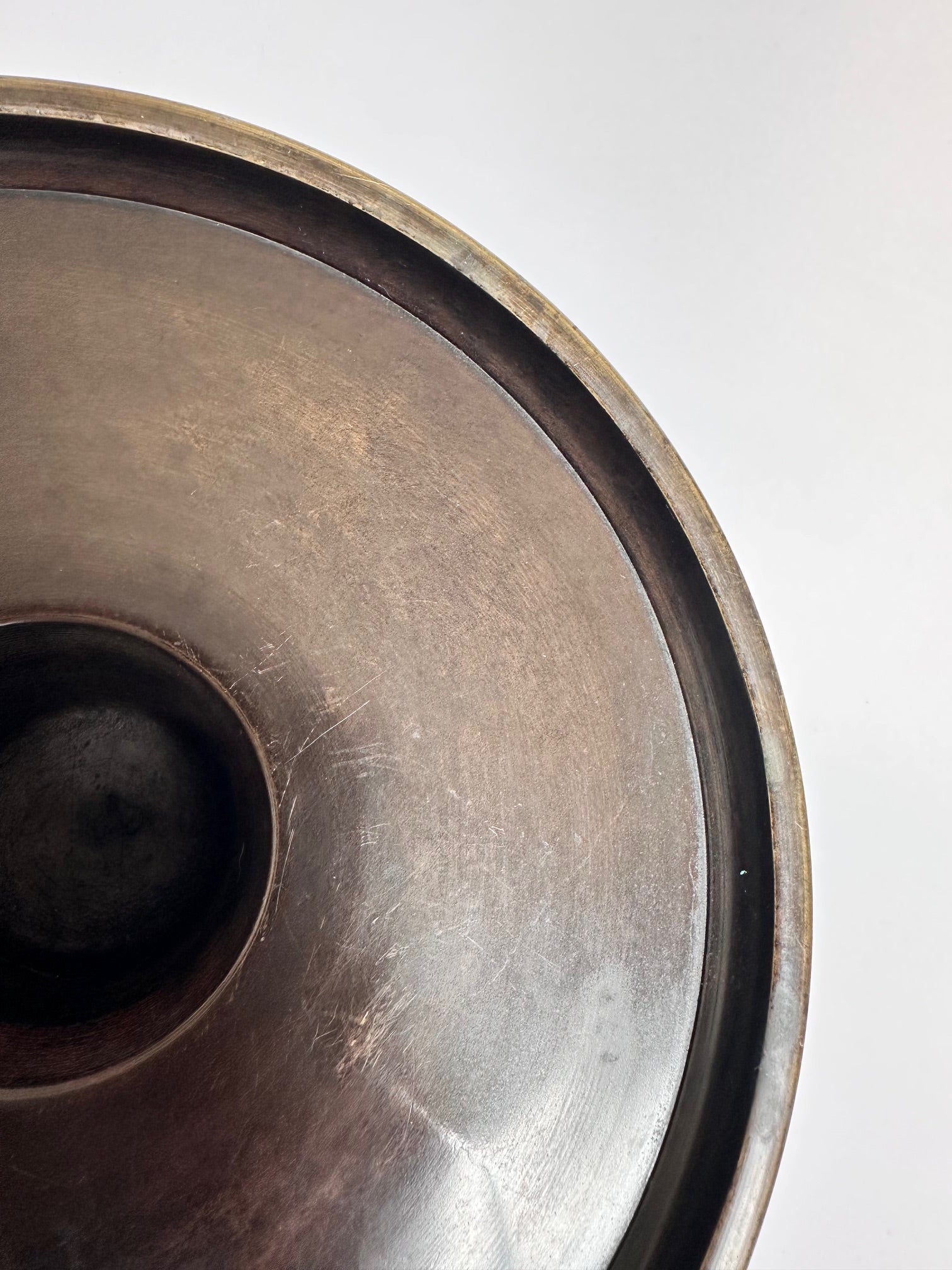 Vintage Japanese Bronze Ikebana Vase with Stand