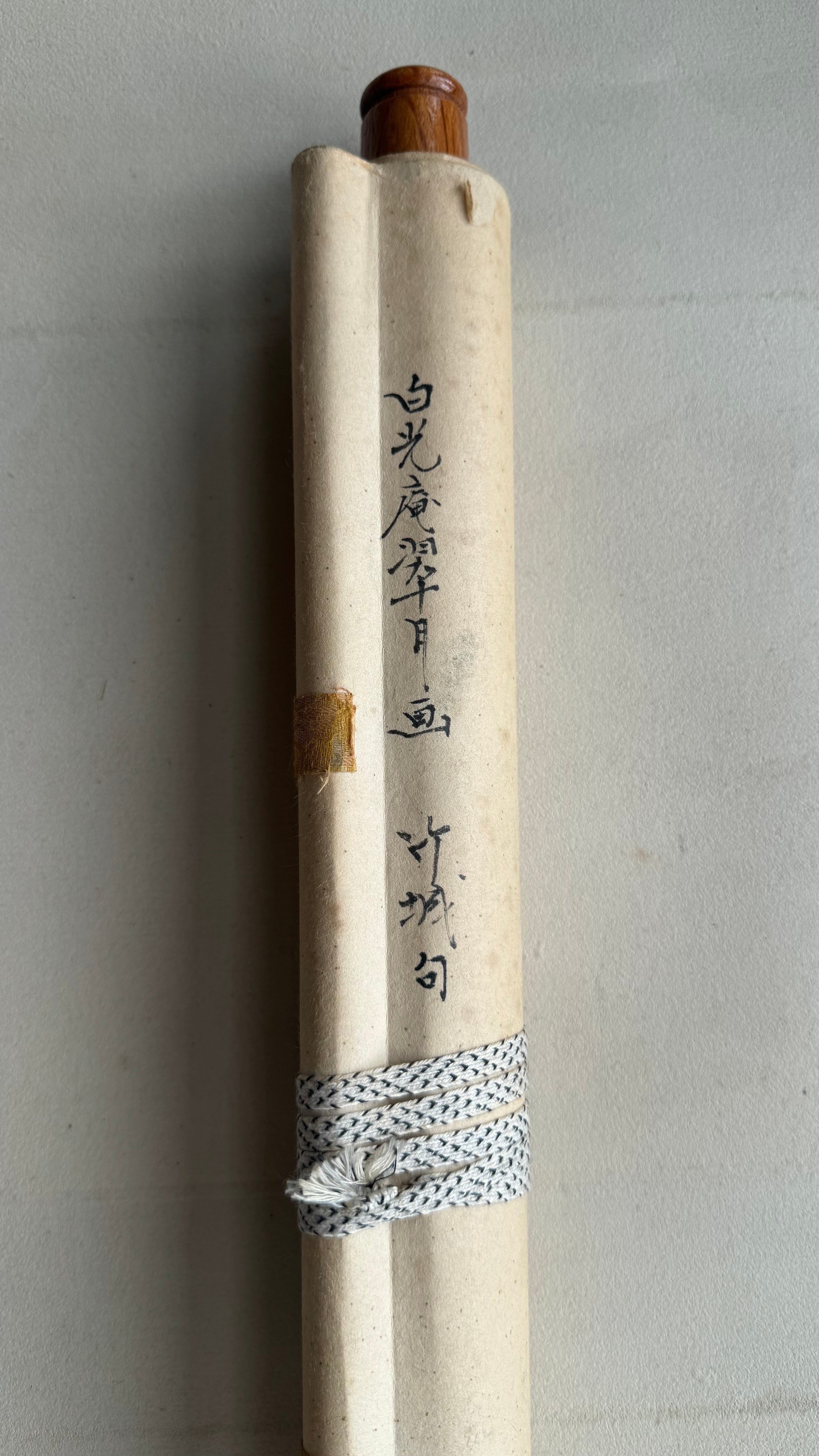 Vintage Japanese Haiga Kakemono Scroll Three Zen Haiku Ink Paintings