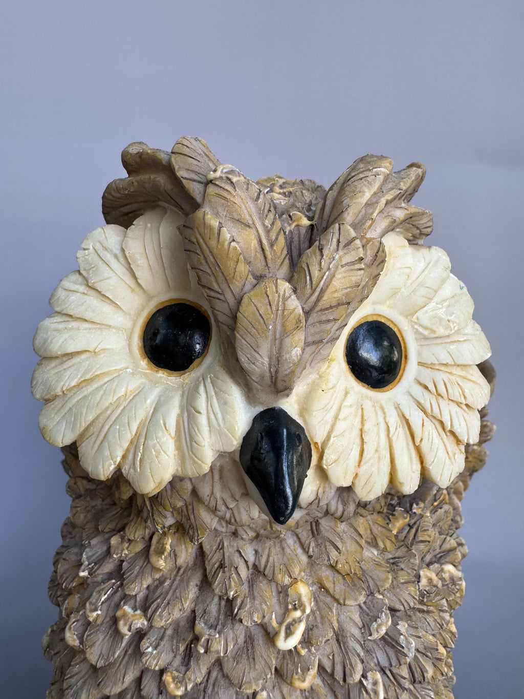 Japanese Owl Figurine | Handcrafted Ceramic Lucky Owl