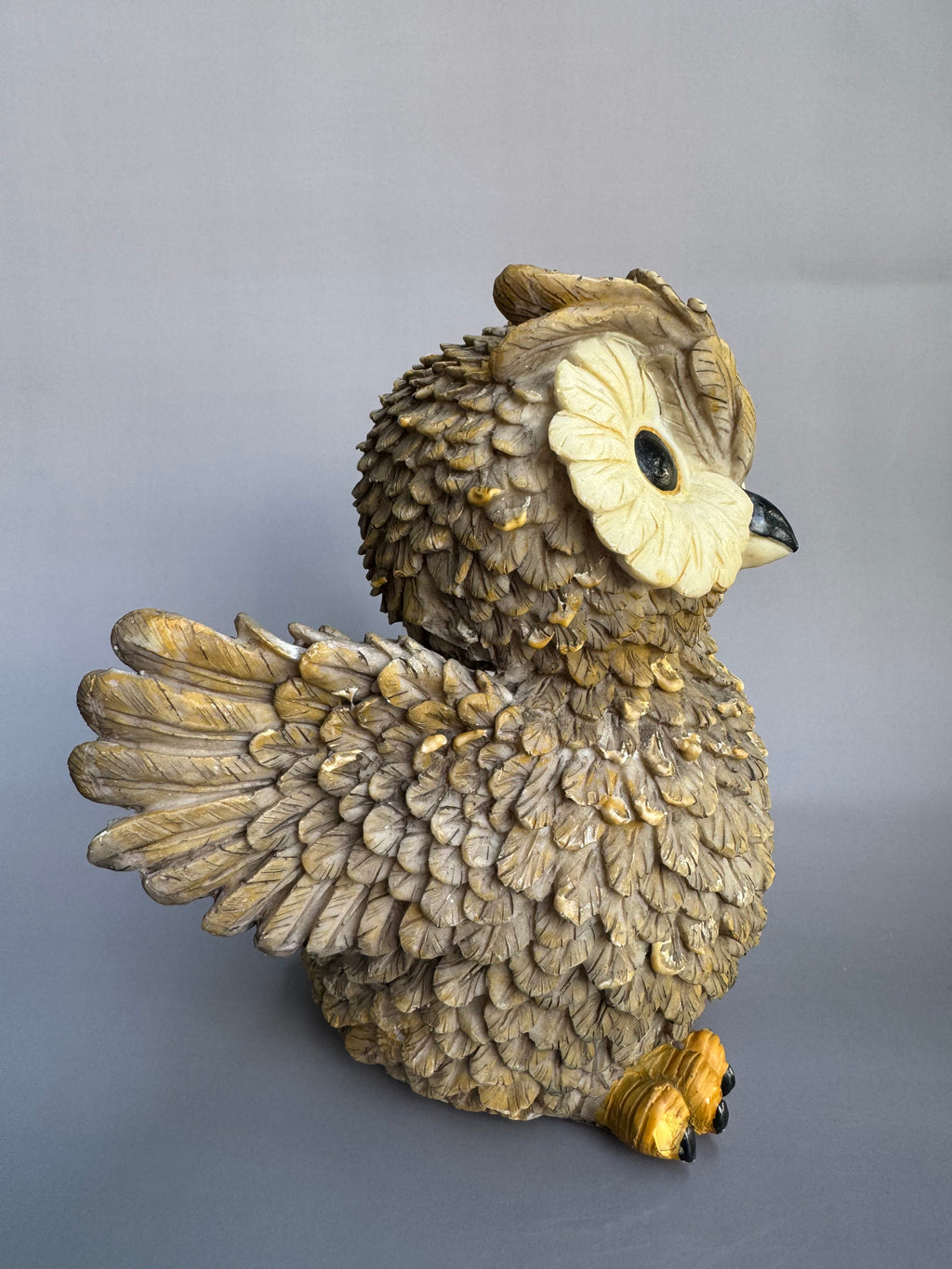 Japanese Owl Figurine | Handcrafted Ceramic Lucky Owl