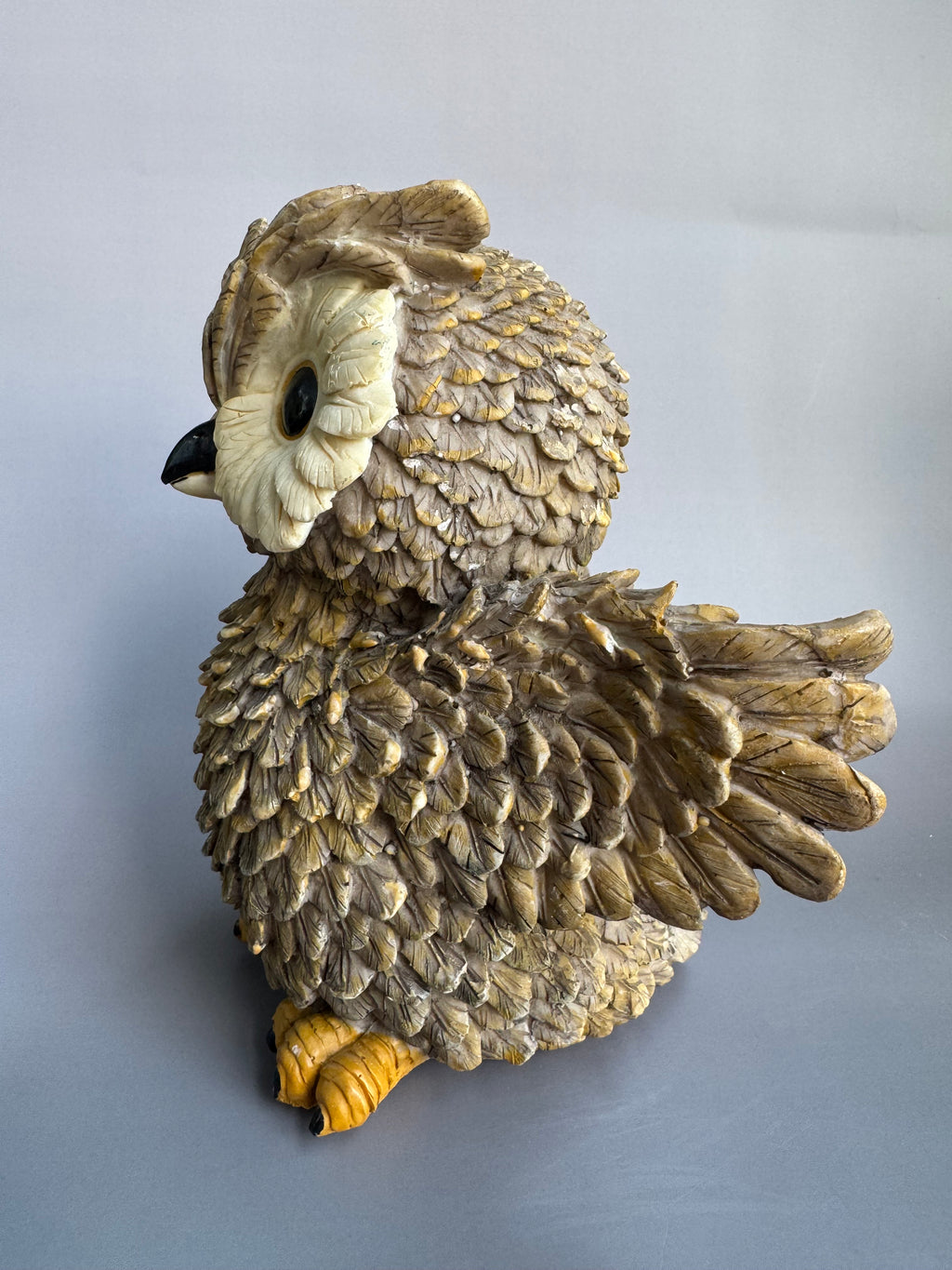 Japanese Owl Figurine | Handcrafted Ceramic Lucky Owl