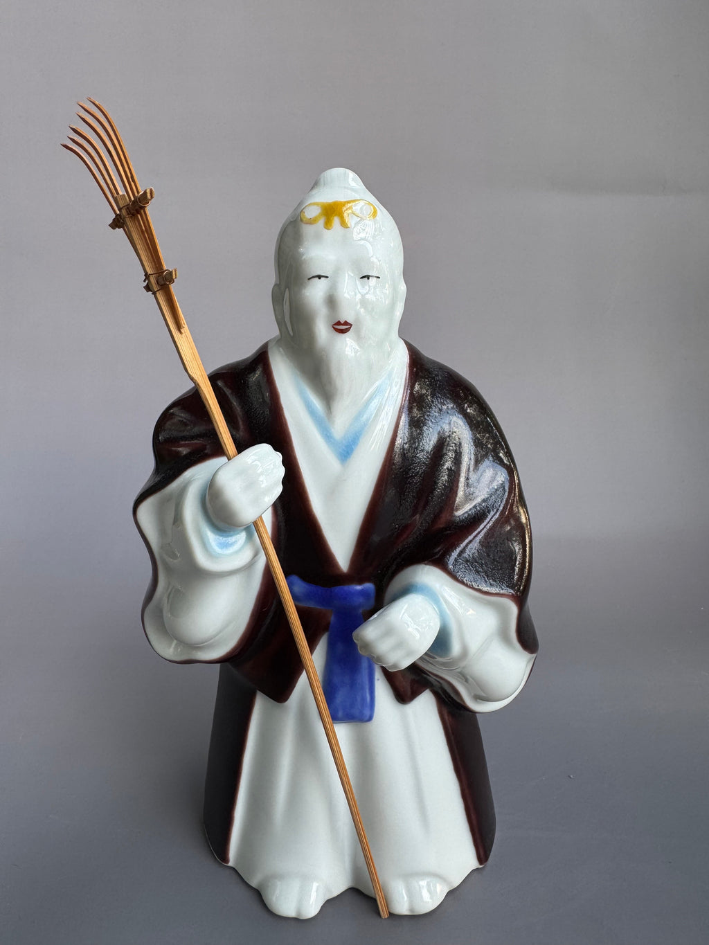 Kutani Takasago Couple | Japanese Ceramic Figurines of Eternal Love & Longevity | Handcrafted Vintage Art
