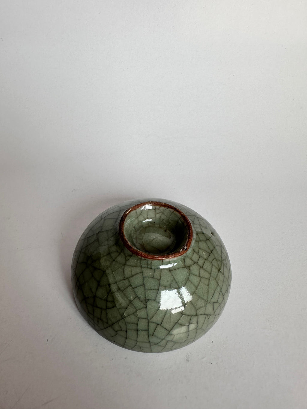 Vintage Soma Yaki Crackle Glaze Vase – Hand Thrown Japanese Pottery