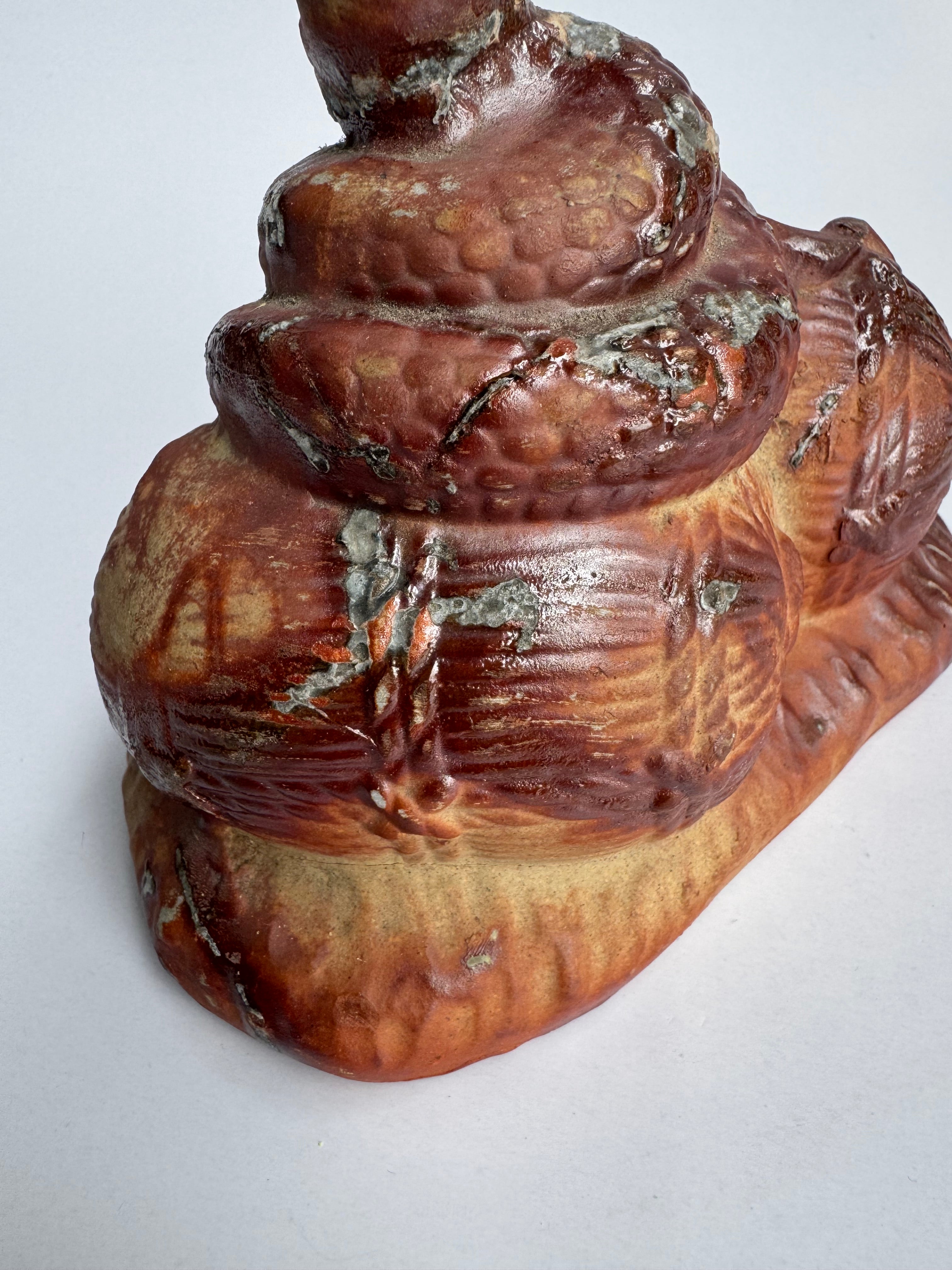 Bizen Snake Sculpture – Handmade Japanese Ceramic with Hidasuki Fire Marks |