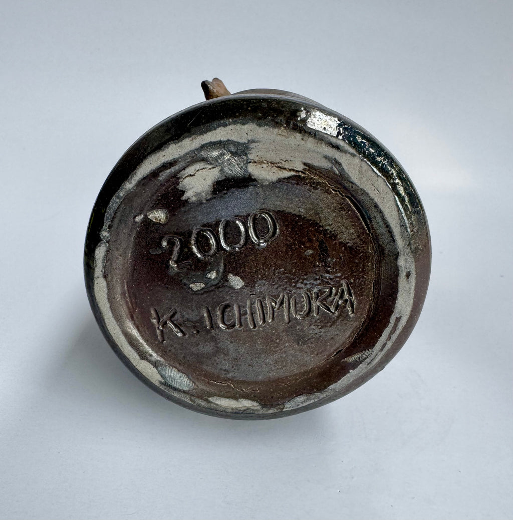 Bizen Flower Vase with Hi-iro Fire Marks