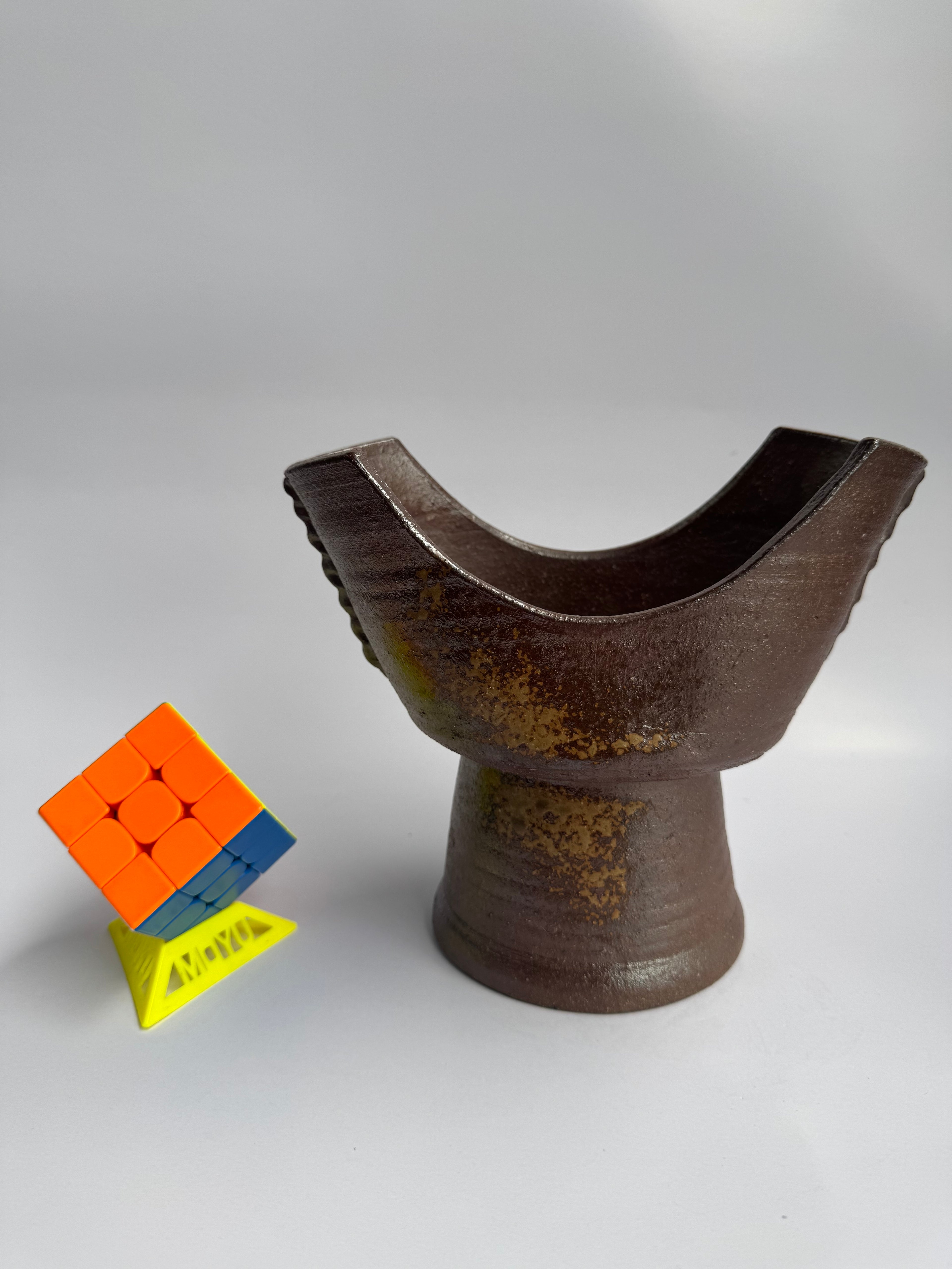 Bizen Ikebana Vase | Wood-Fired Japanese Pottery