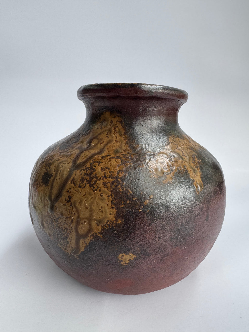 Bizen Tamadare Vase | Wood-Fired Japanese Pottery