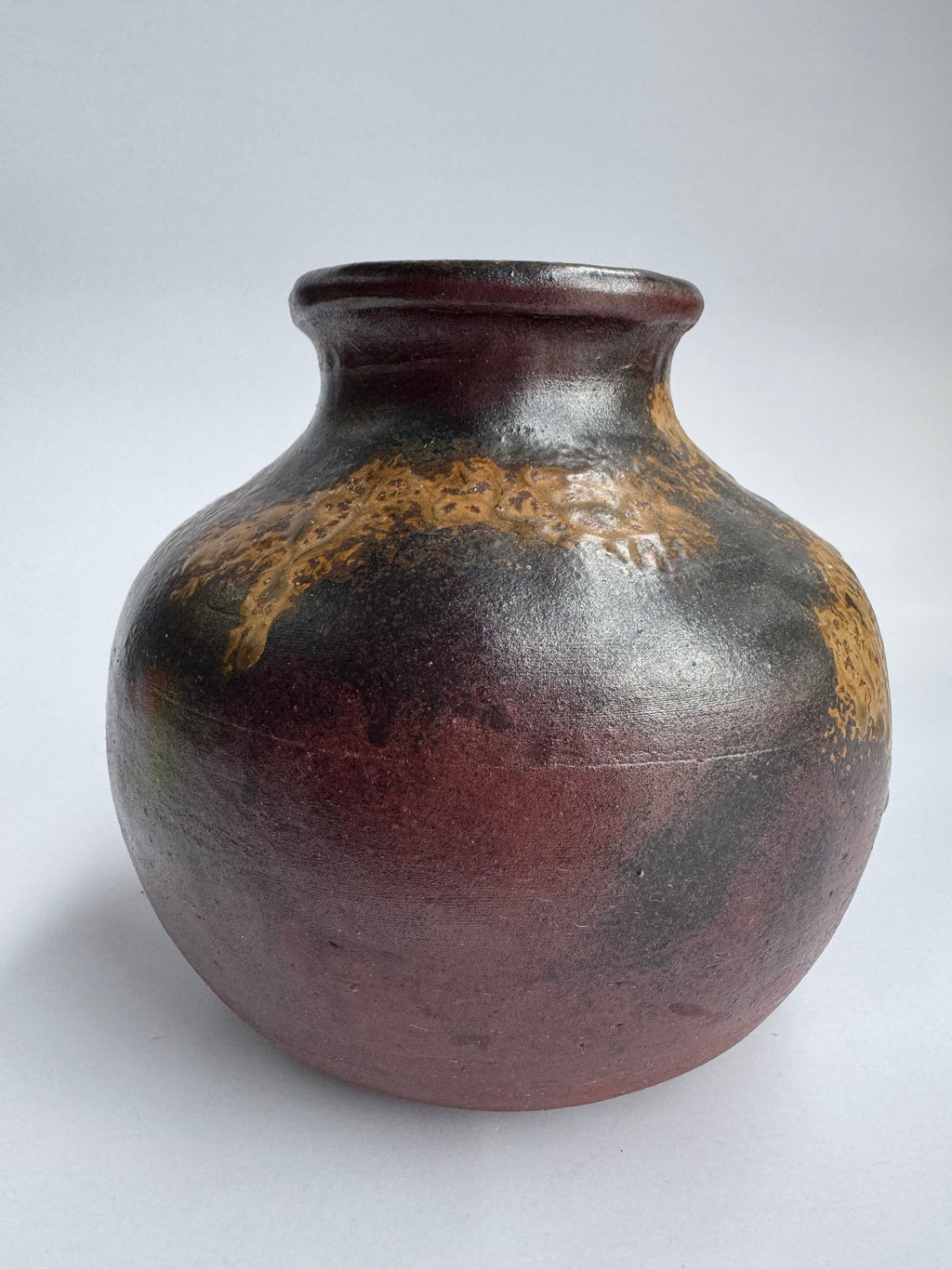 Bizen Tamadare Vase | Wood-Fired Japanese Pottery