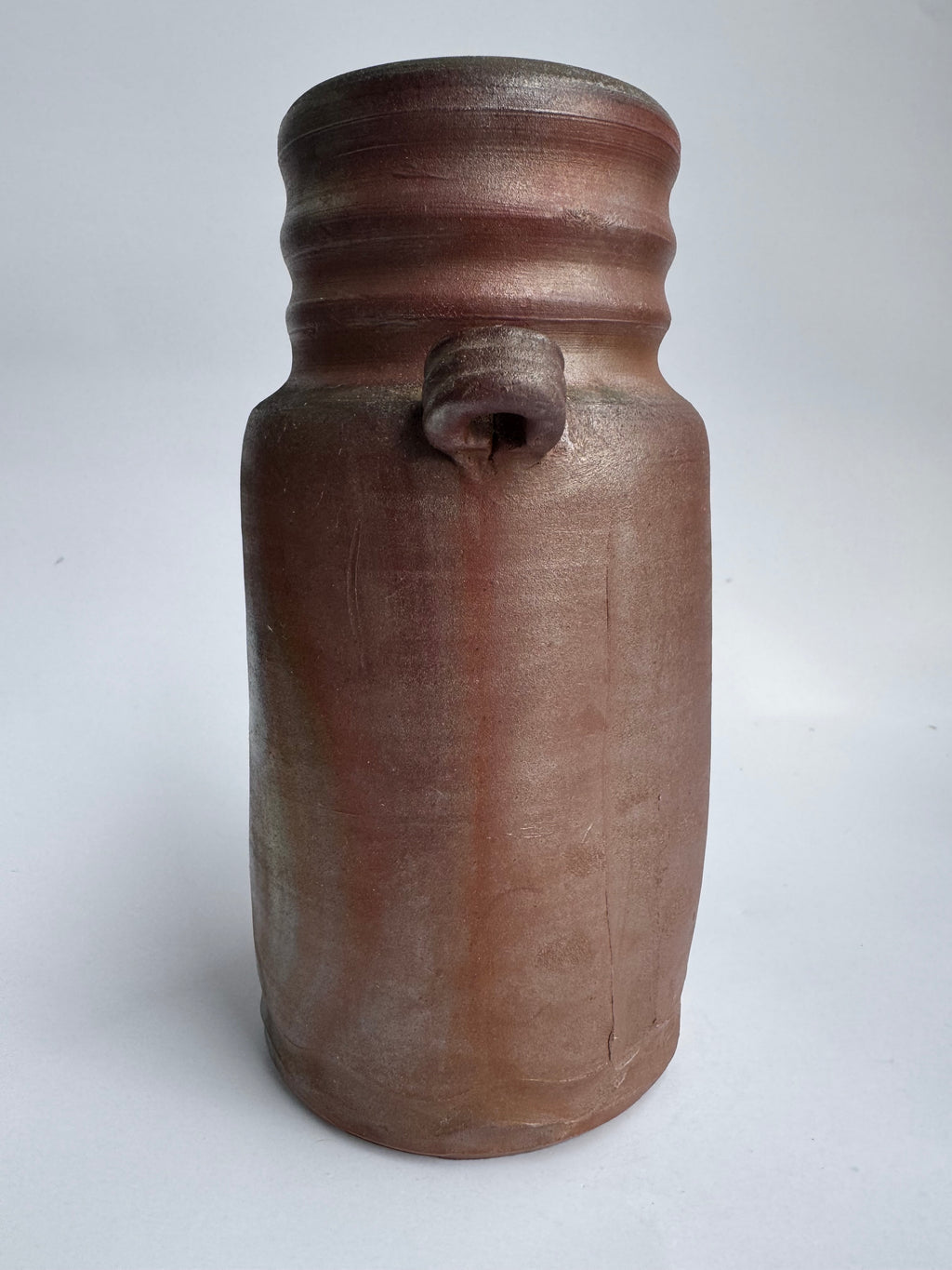 Bizen Sangiri Heart Vase | Wood-Fired Japanese Flower Vessel