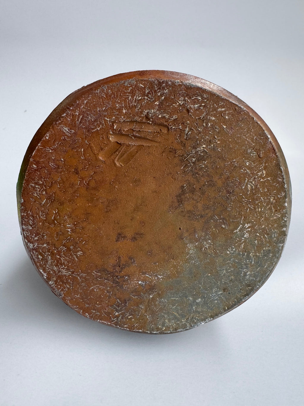 Bizen Sangiri Heart Vase | Wood-Fired Japanese Flower Vessel