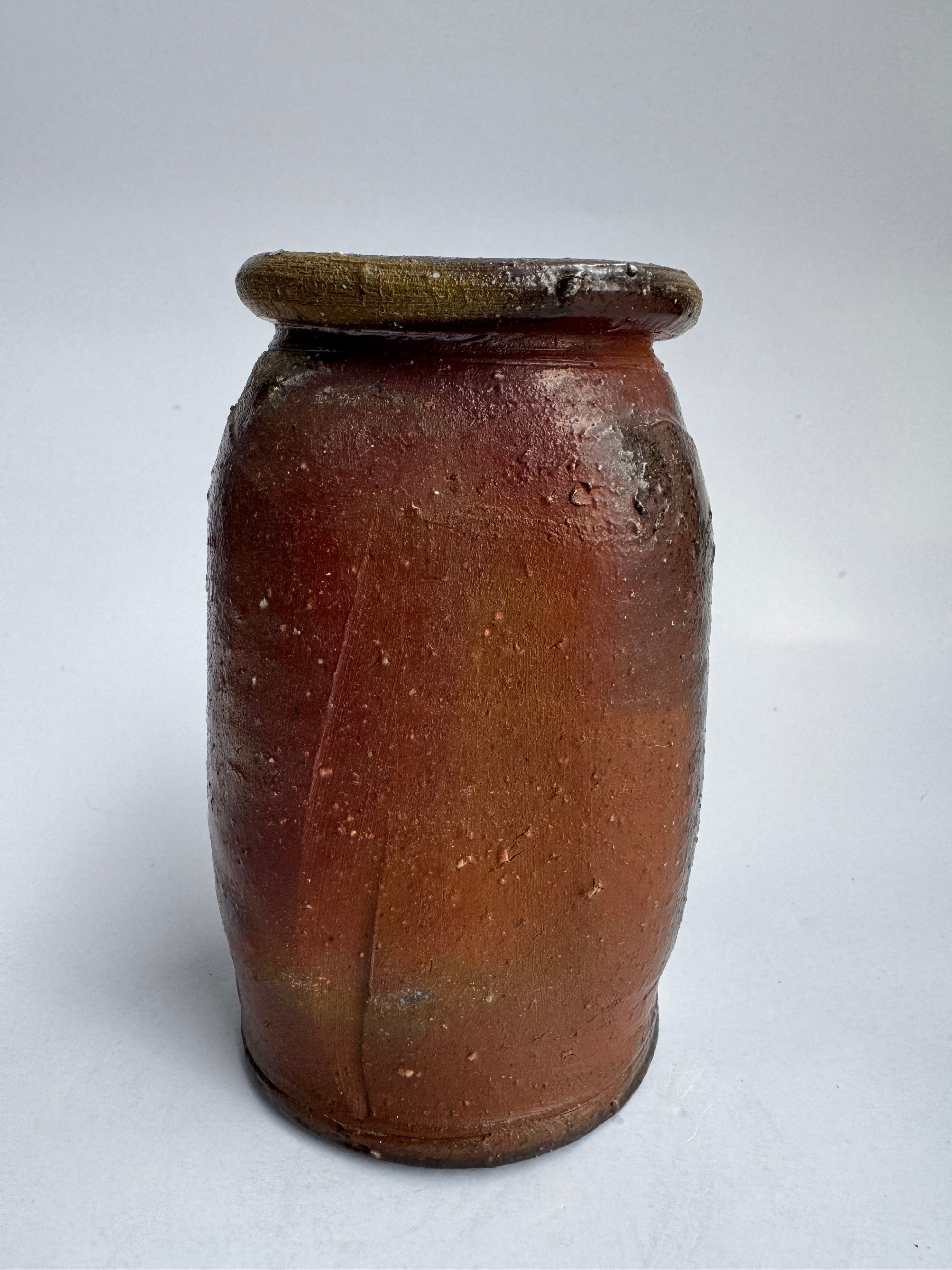 Bizen Botamochi Flower Vase | Wood-Fired Japanese Pottery