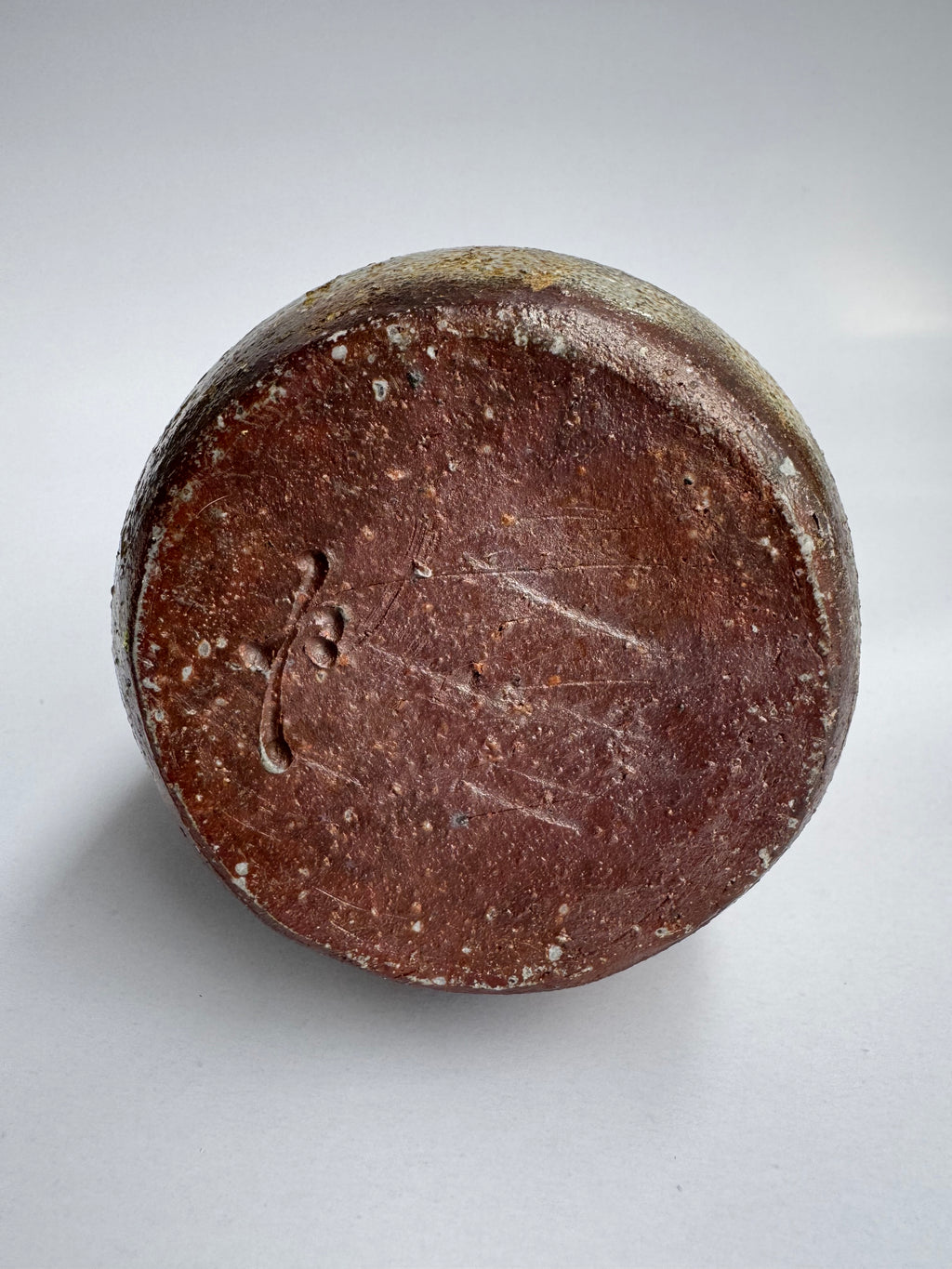 Vintage Japanese Bizen Sake Flask | Small Tokkuri Bottle