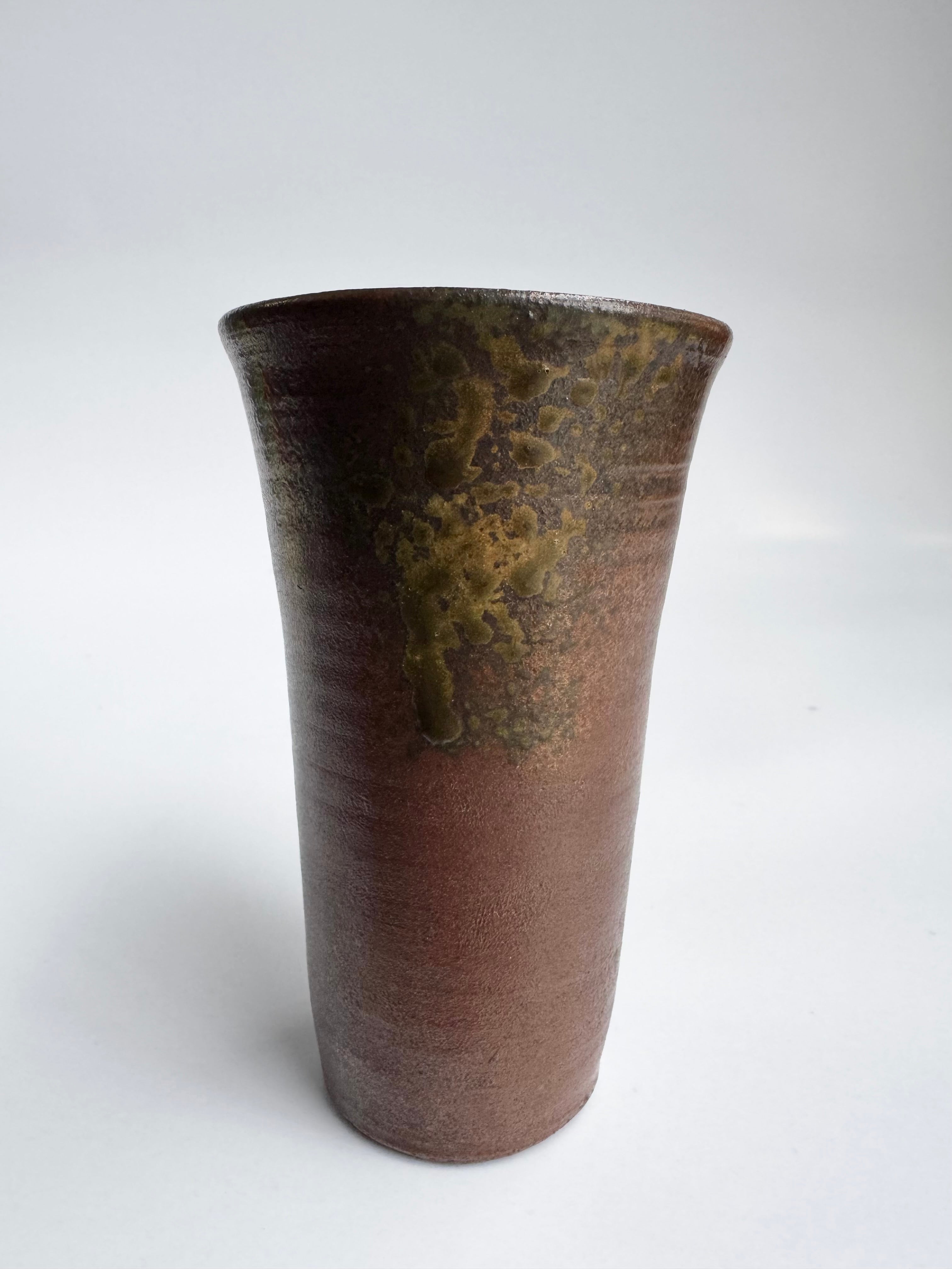 Pair of Vintage Bizen Yunomi | Husband & Wife Tea Cups | Natural Kiln Effects | Japanese Wabi-Sabi Pottery