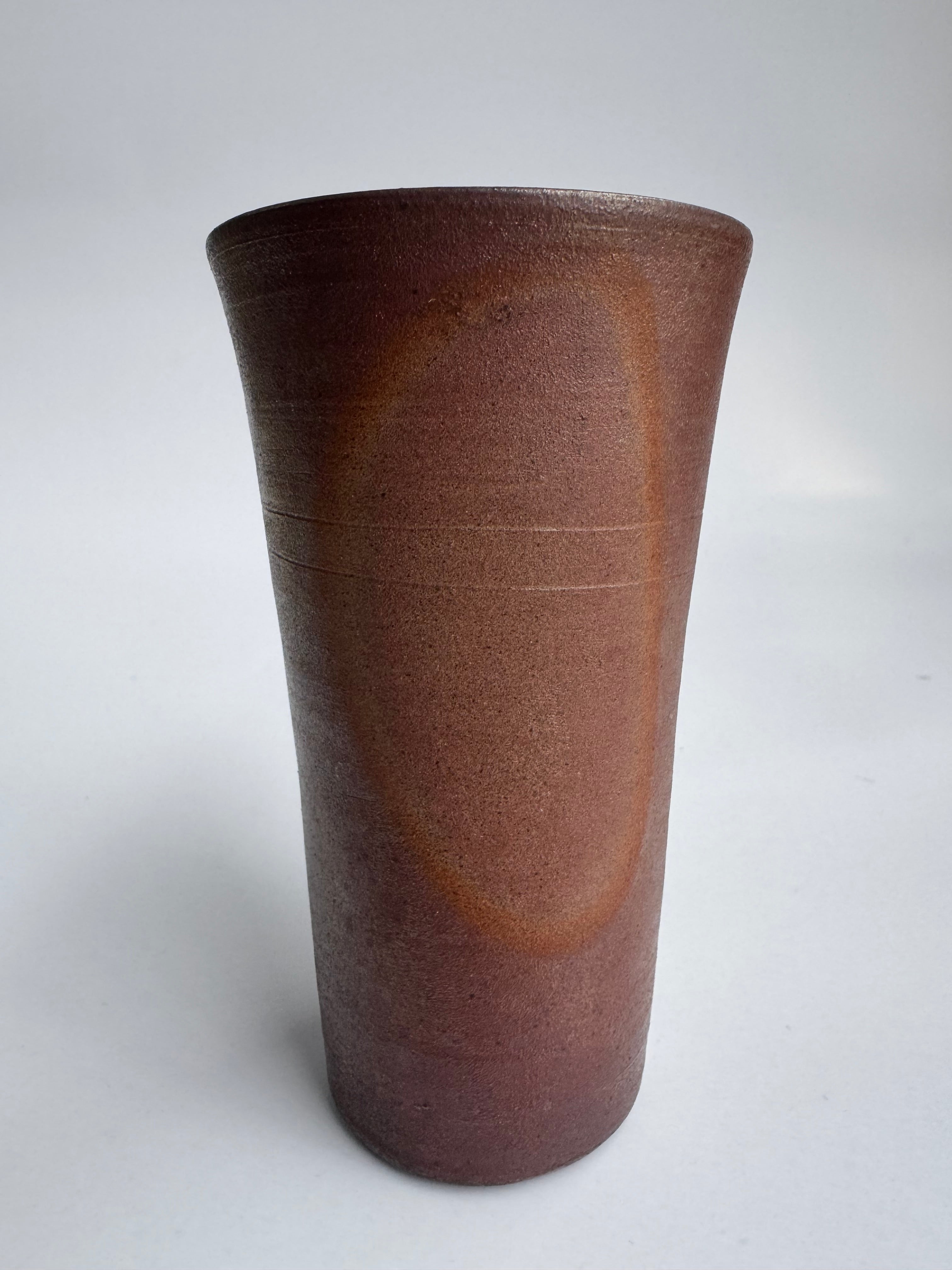 Pair of Vintage Bizen Yunomi | Husband & Wife Tea Cups | Natural Kiln Effects | Japanese Wabi-Sabi Pottery
