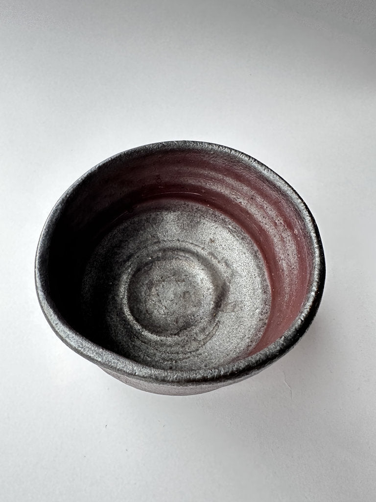 Ceramic bowl with a gradient finish on a white background
