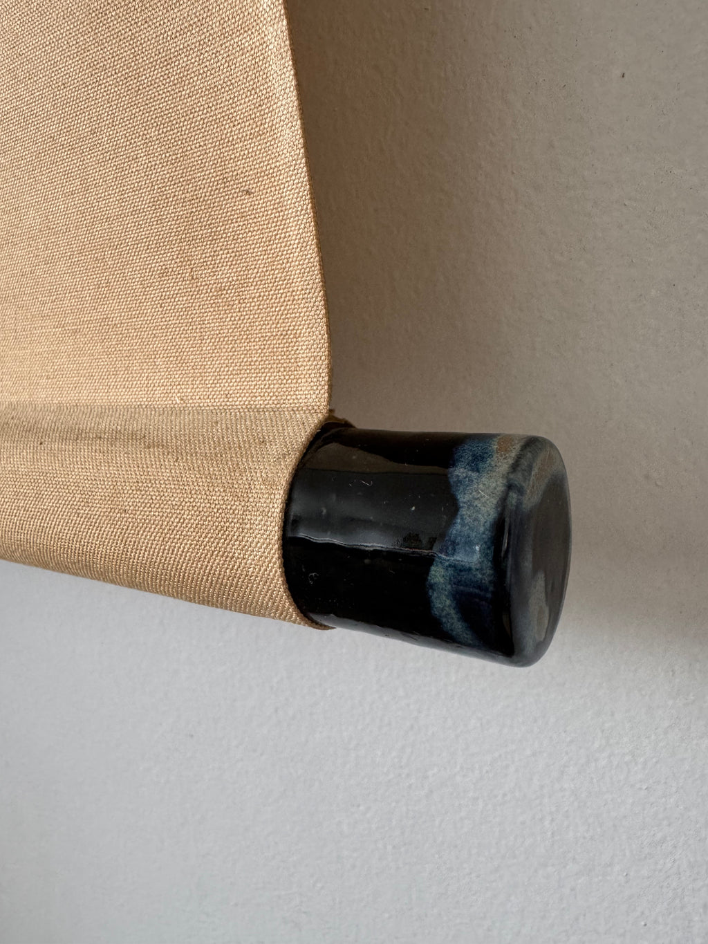 Vintage Japanese Hanging Scroll | Hand-Painted Ink Wash Bamboo & Orchid | Wabi-Sabi Minimalism | Kakemono