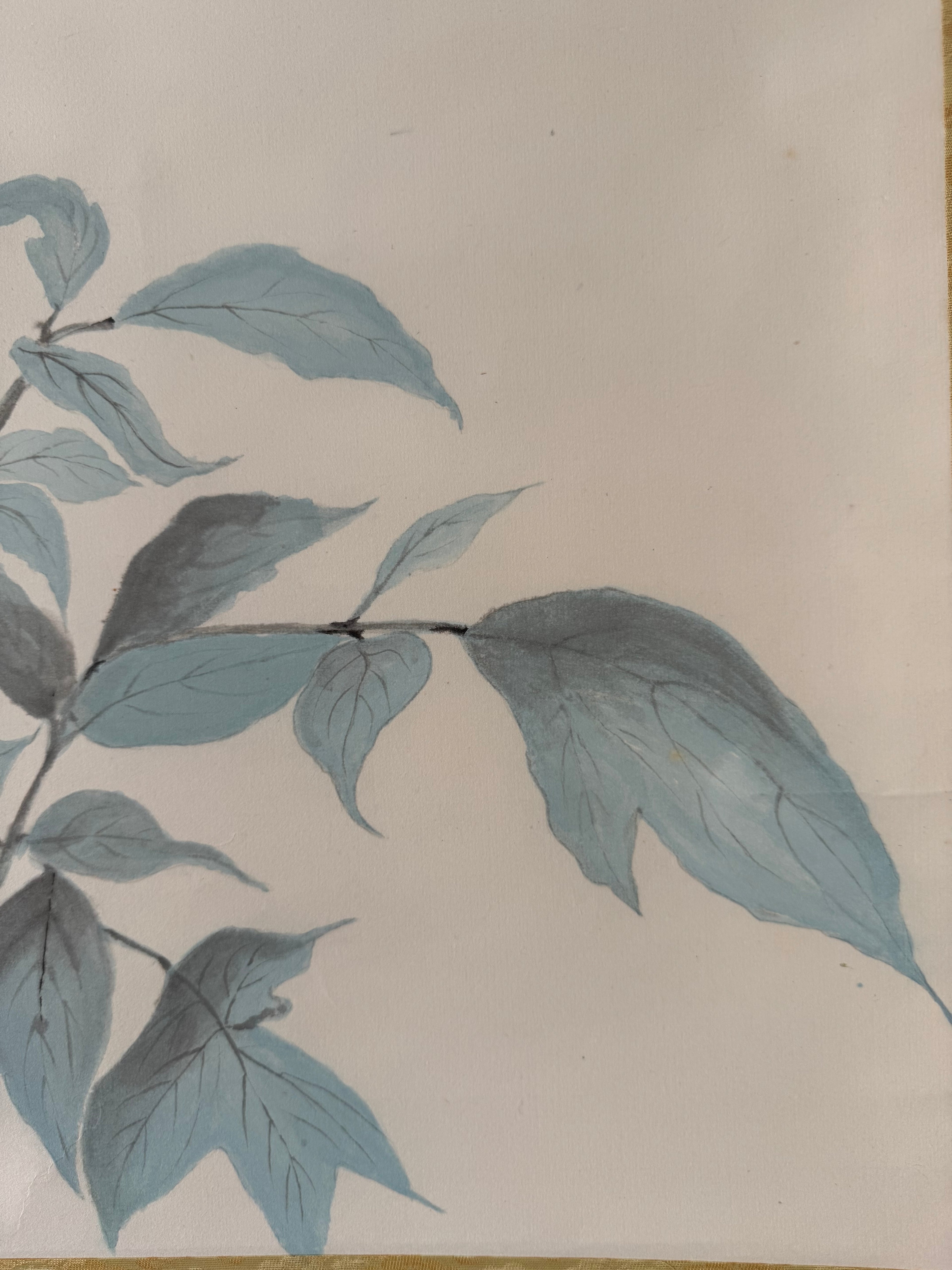 Vintage Japanese Hanging Scroll | Hand-Painted Peony in Sumi-e Ink | Wabi-Sabi Elegance | Kakemono