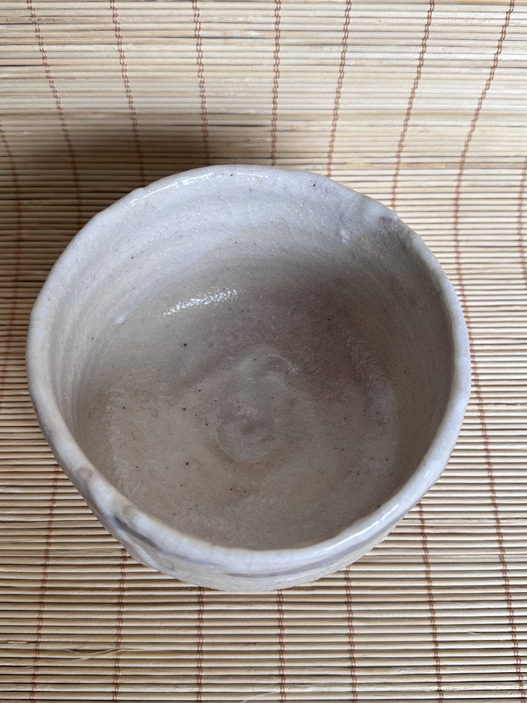 E-Shino Chawan Tea Bowl | Showa Studio | Mountain Landscape Iron Underglaze | Mino