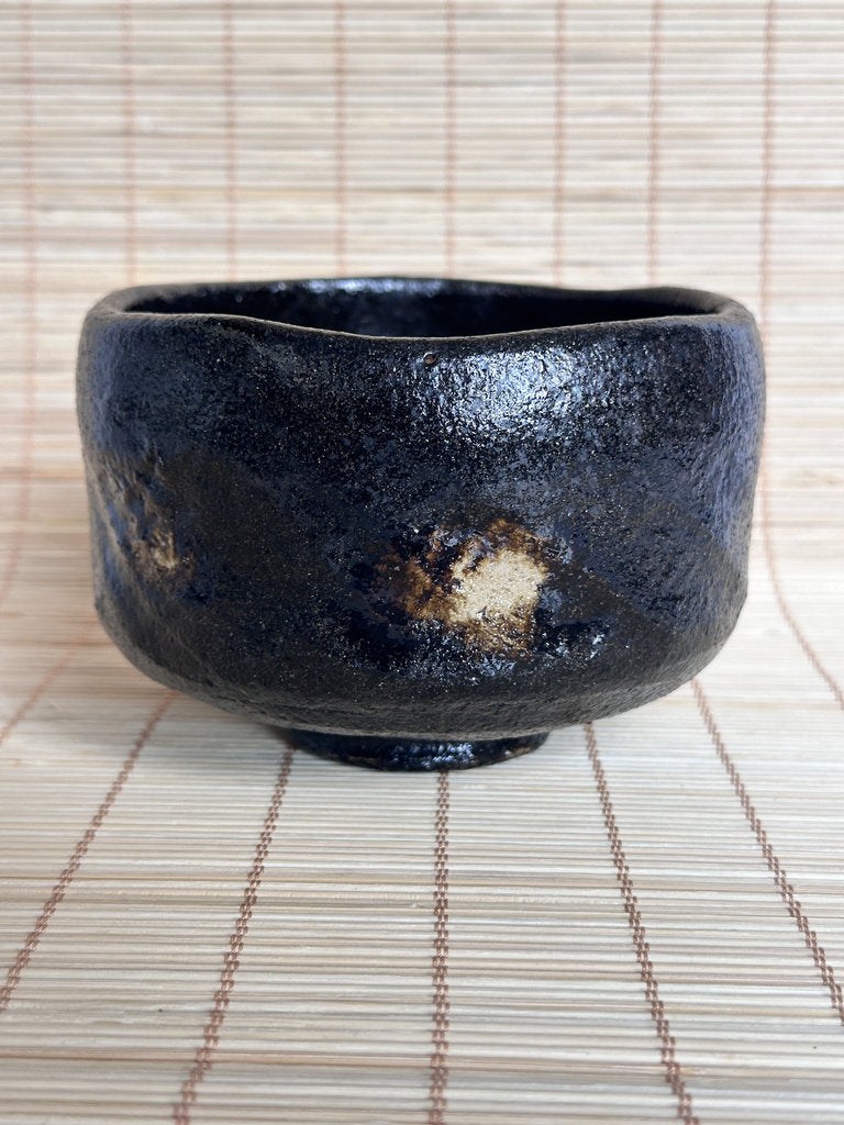 Kuro Raku Chawan | Yōhen Golden Window | Raku Seal | Japan's First Tea Bowl Tradition