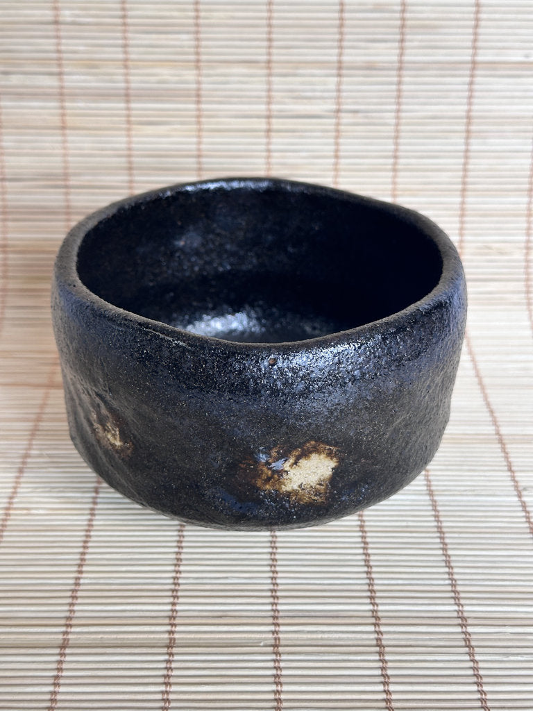 Kuro Raku Chawan | Yōhen Golden Window | Raku Seal | Japan's First Tea Bowl Tradition